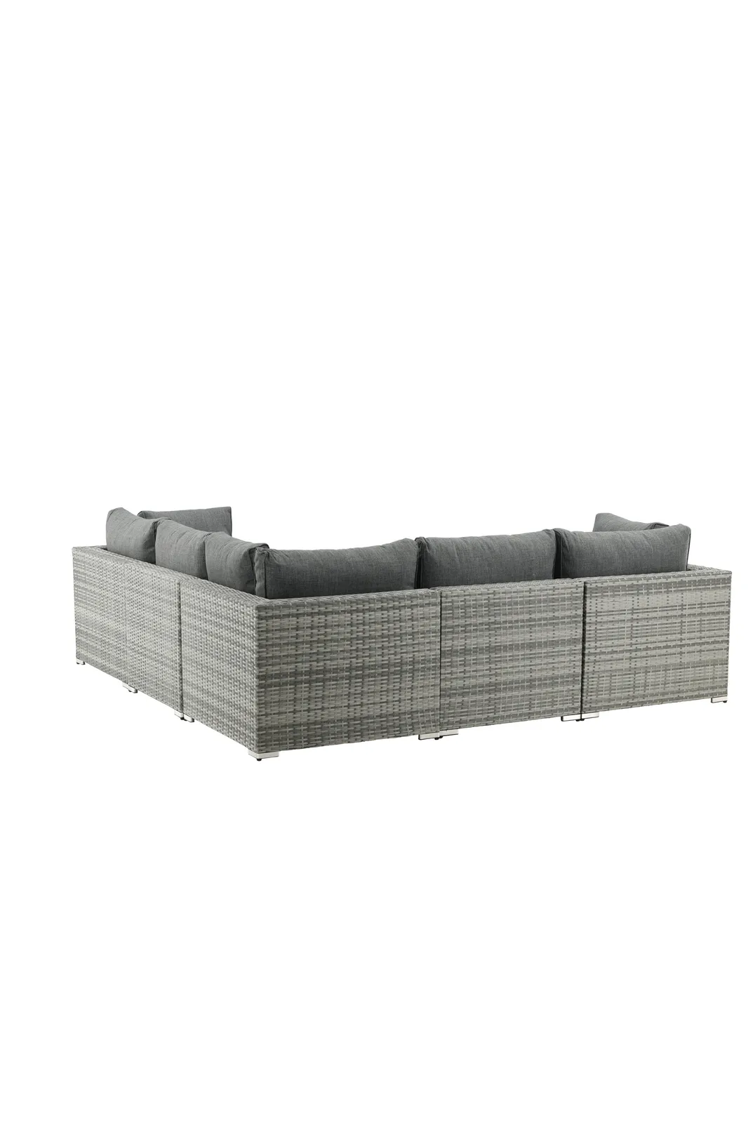 Garten Lounge-Set Amazon aus Wicker und Aluminium in Grau - Image 8