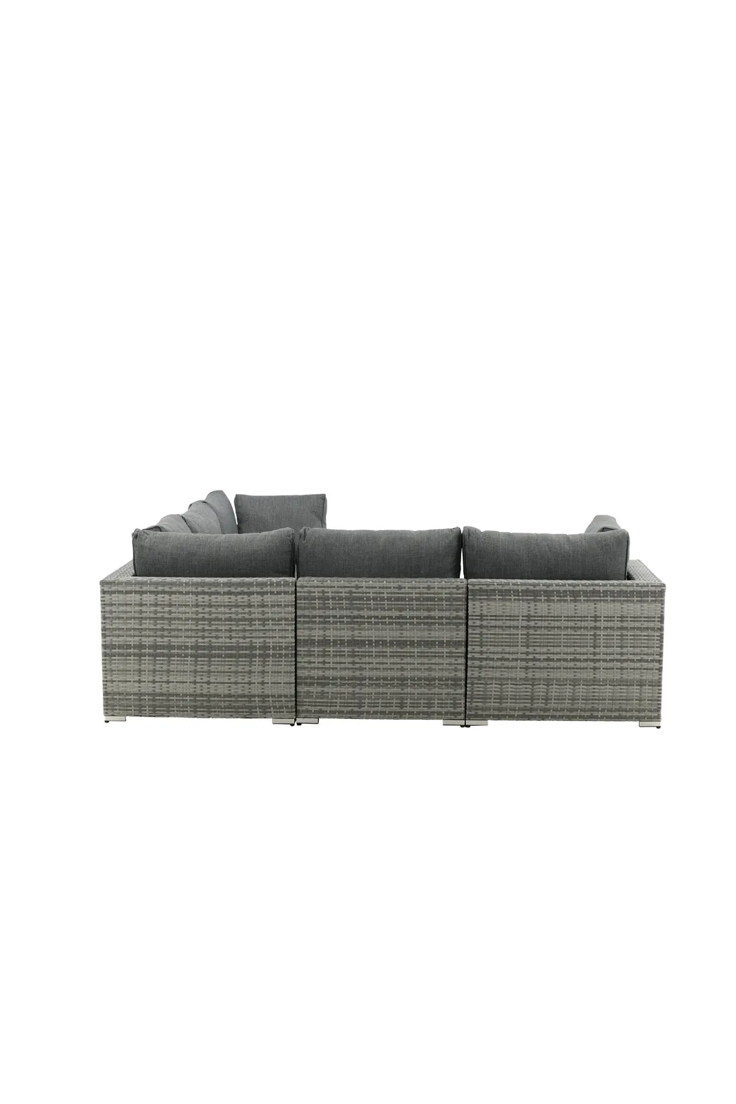 Garten Lounge-Set Amazon aus Wicker und Aluminium in Grau - Image 9