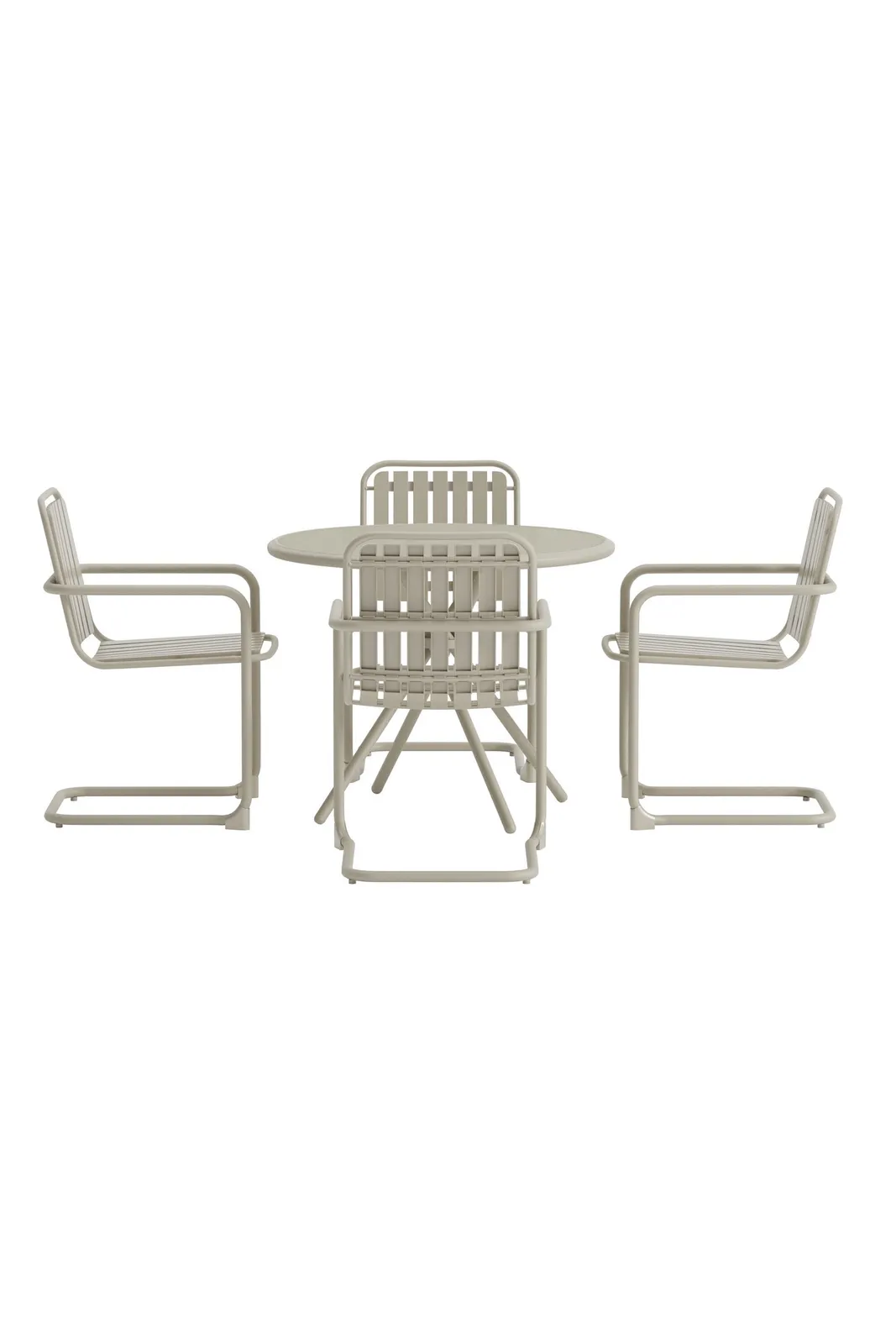 Garten Lounge-Set Chios aus Aluminium, Stahl und gehärtetem Glas - Image 6