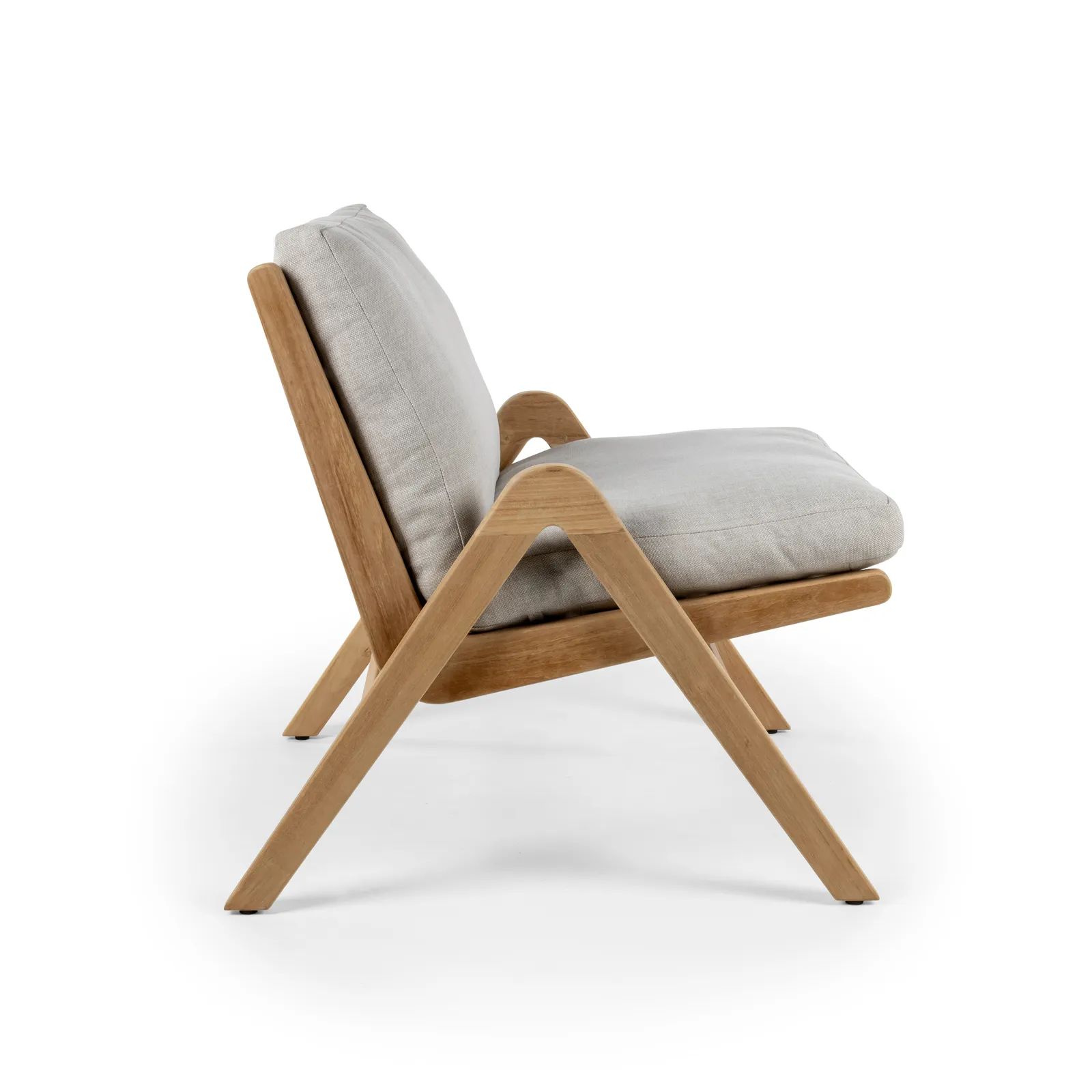 Garten Sessel Positano aus Teak in Natur, 66×80×75 cm - Image 6