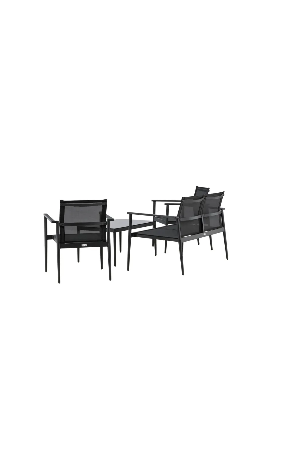 Garten Set Break aus Aluminium und Textilene in Schwarz - Image 10