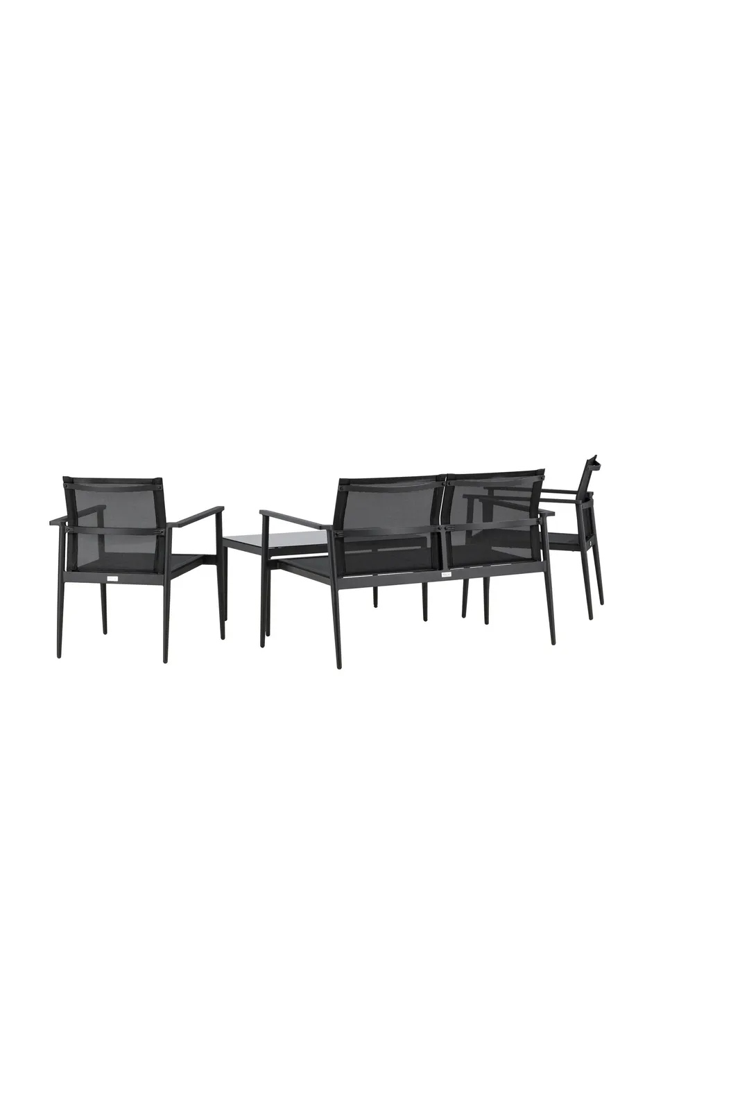 Garten Set Break aus Aluminium und Textilene in Schwarz - Image 11