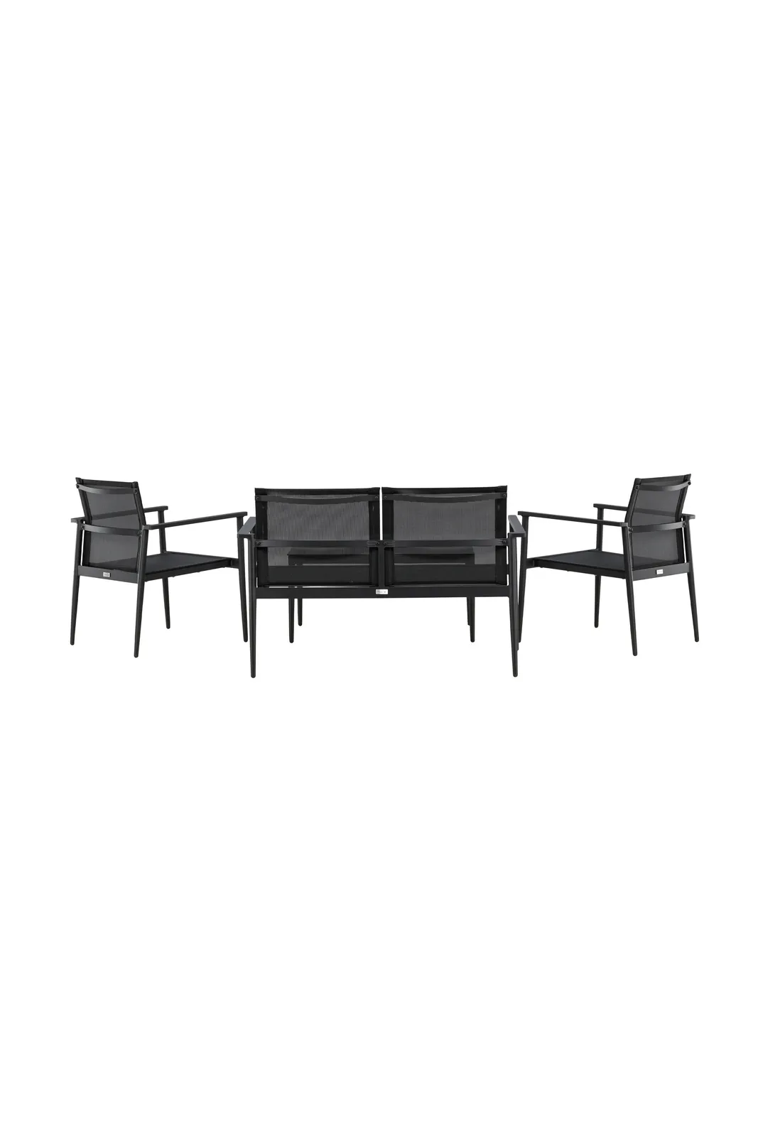 Garten Set Break aus Aluminium und Textilene in Schwarz - Image 12