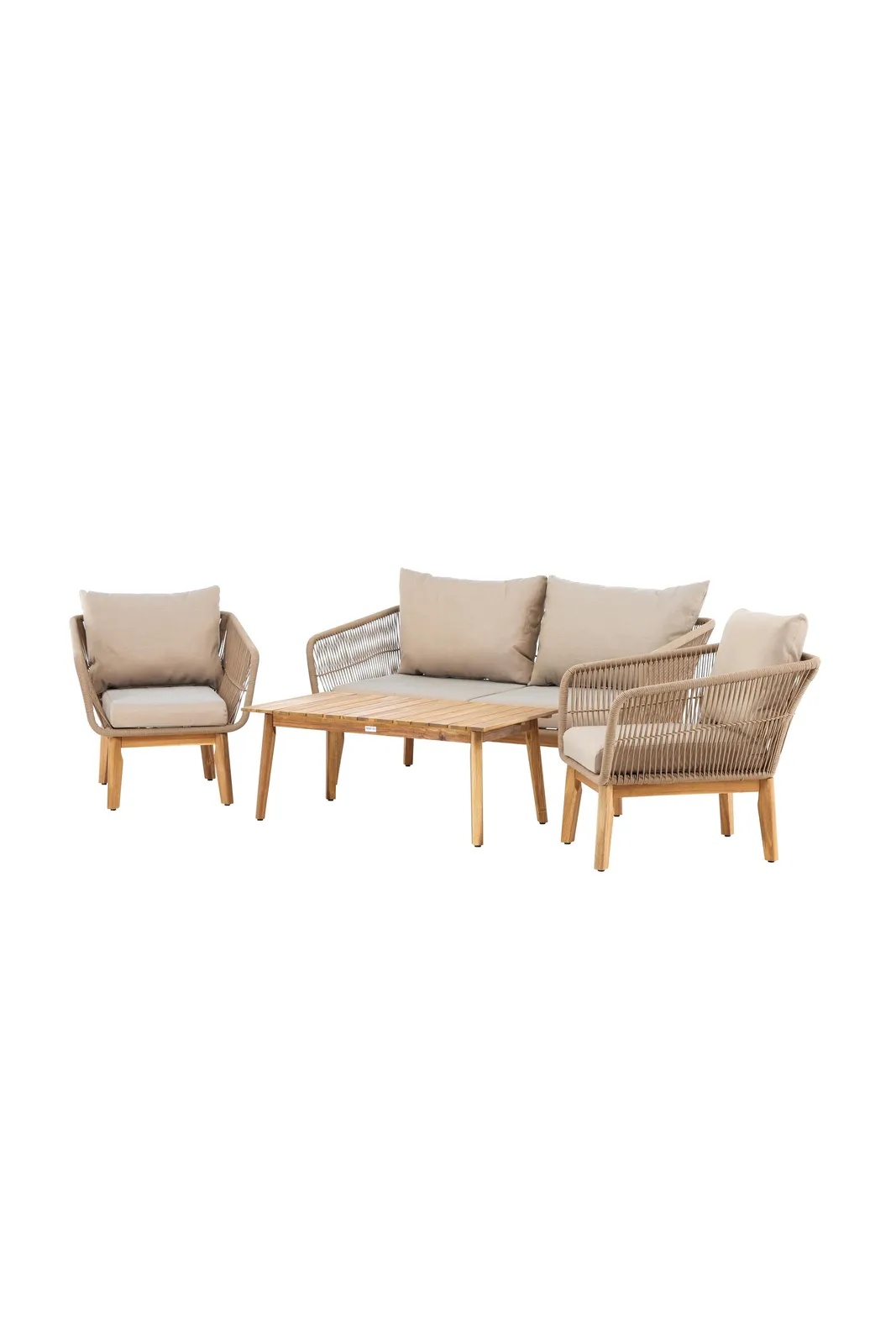 Garten Set Chania aus Akazie in Beige/Natur - Image 10