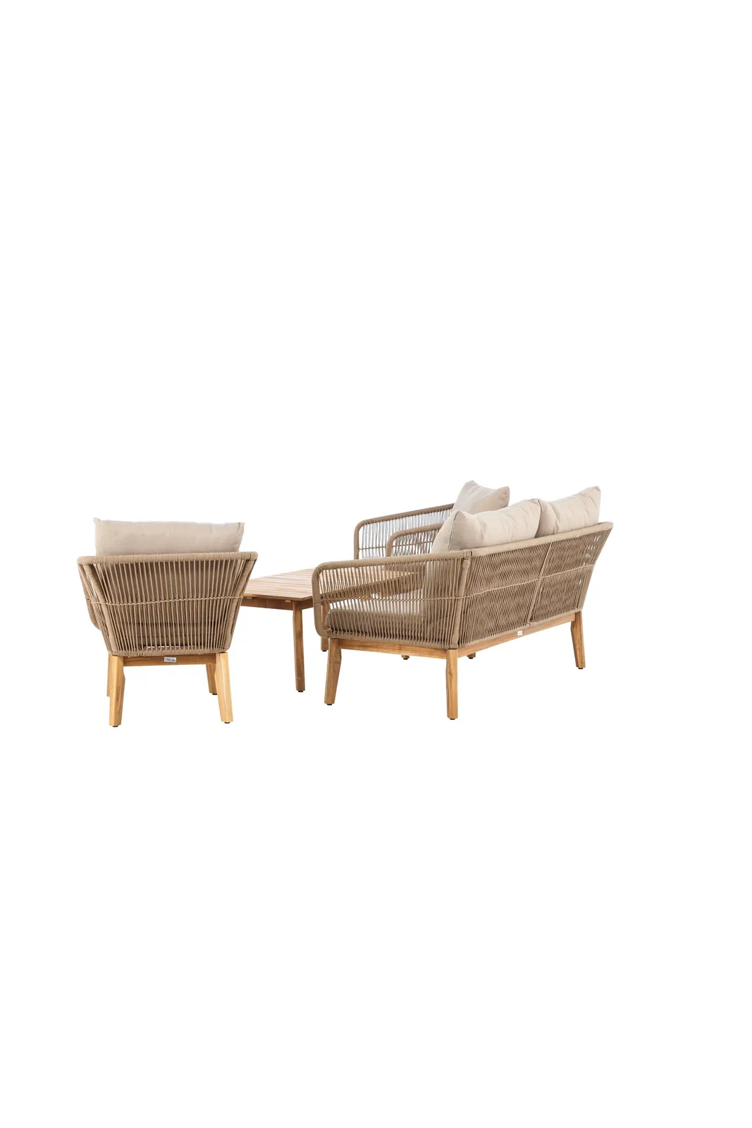 Garten Set Chania aus Akazie in Beige/Natur - Image 13