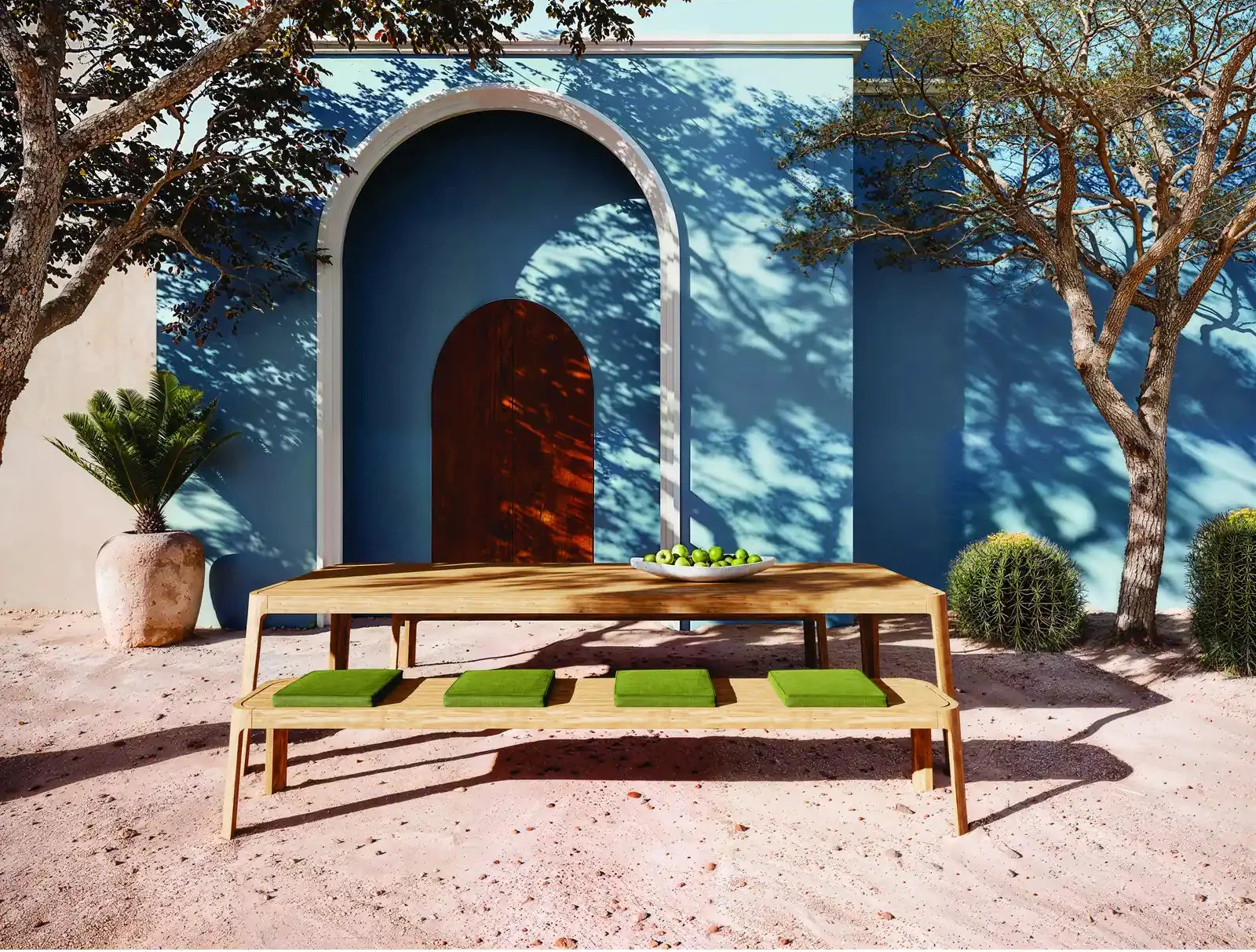 Gartenbank Positano aus Naturteak - Image 2