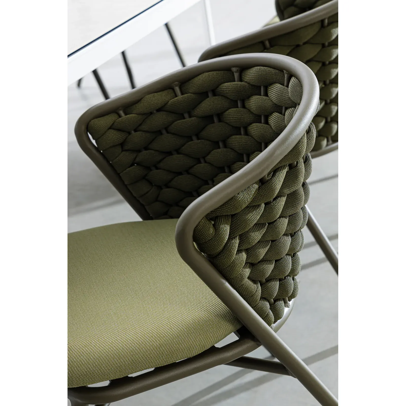 Gartenstuhl mit Kissen Harlow Olive QS24 - Image 3