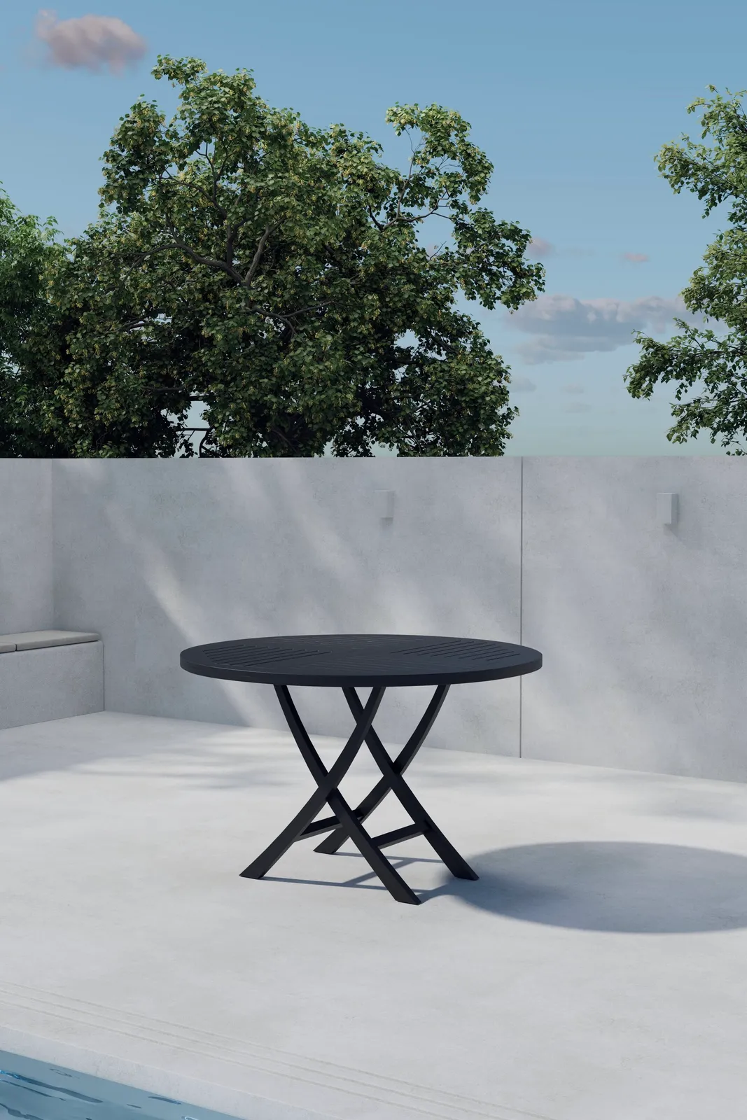 Gartentisch Kenya aus Teakholz, rund, 120×120x75 cm - Image 2