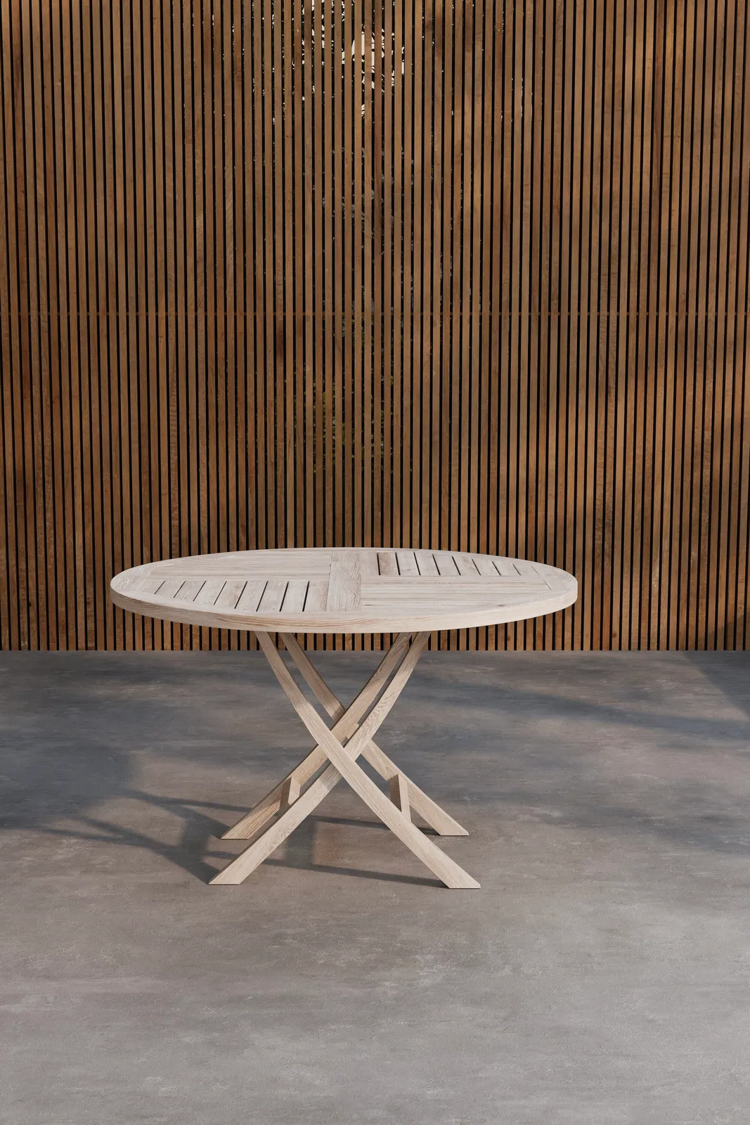Gartentisch Kenya aus Teakholz, rund, 120×120x75 cm - Image 5