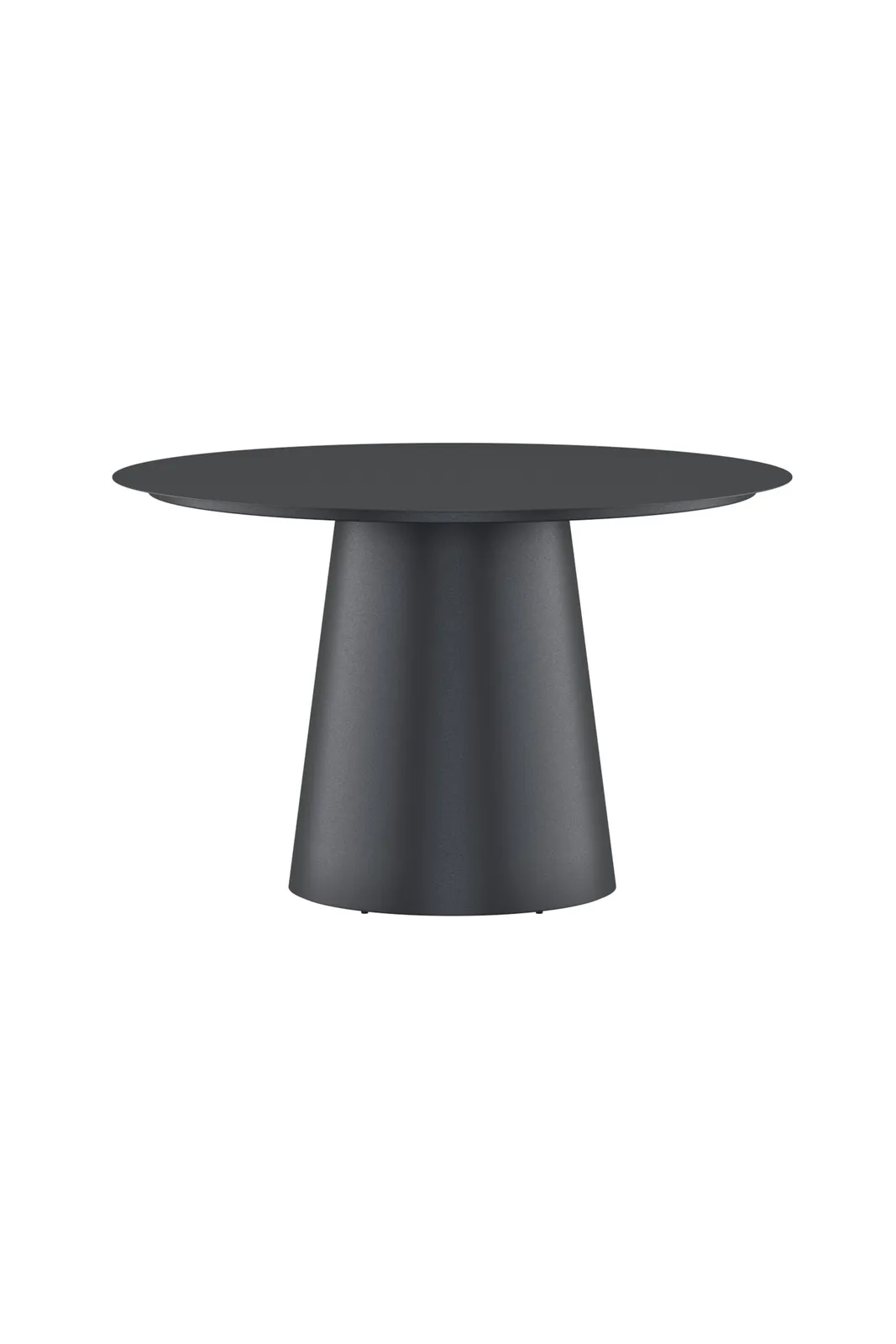 Gartentisch Lanzo aus Aluminium in Schwarz, 120x120×75 cm