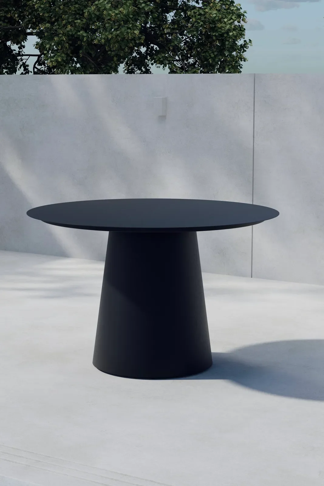 Gartentisch Lanzo aus Aluminium in Schwarz, 120x120×75 cm - Image 2