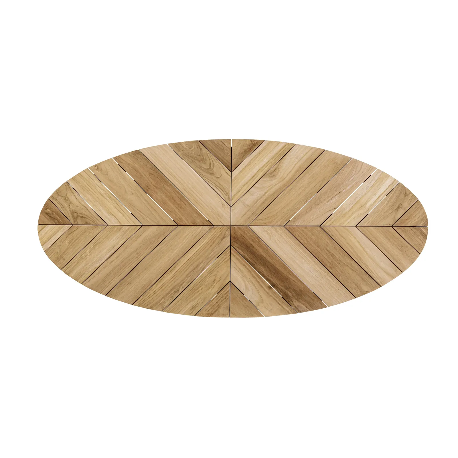 Gartentisch oval 240x110 Weiß RT01 Palmdale - Image 10