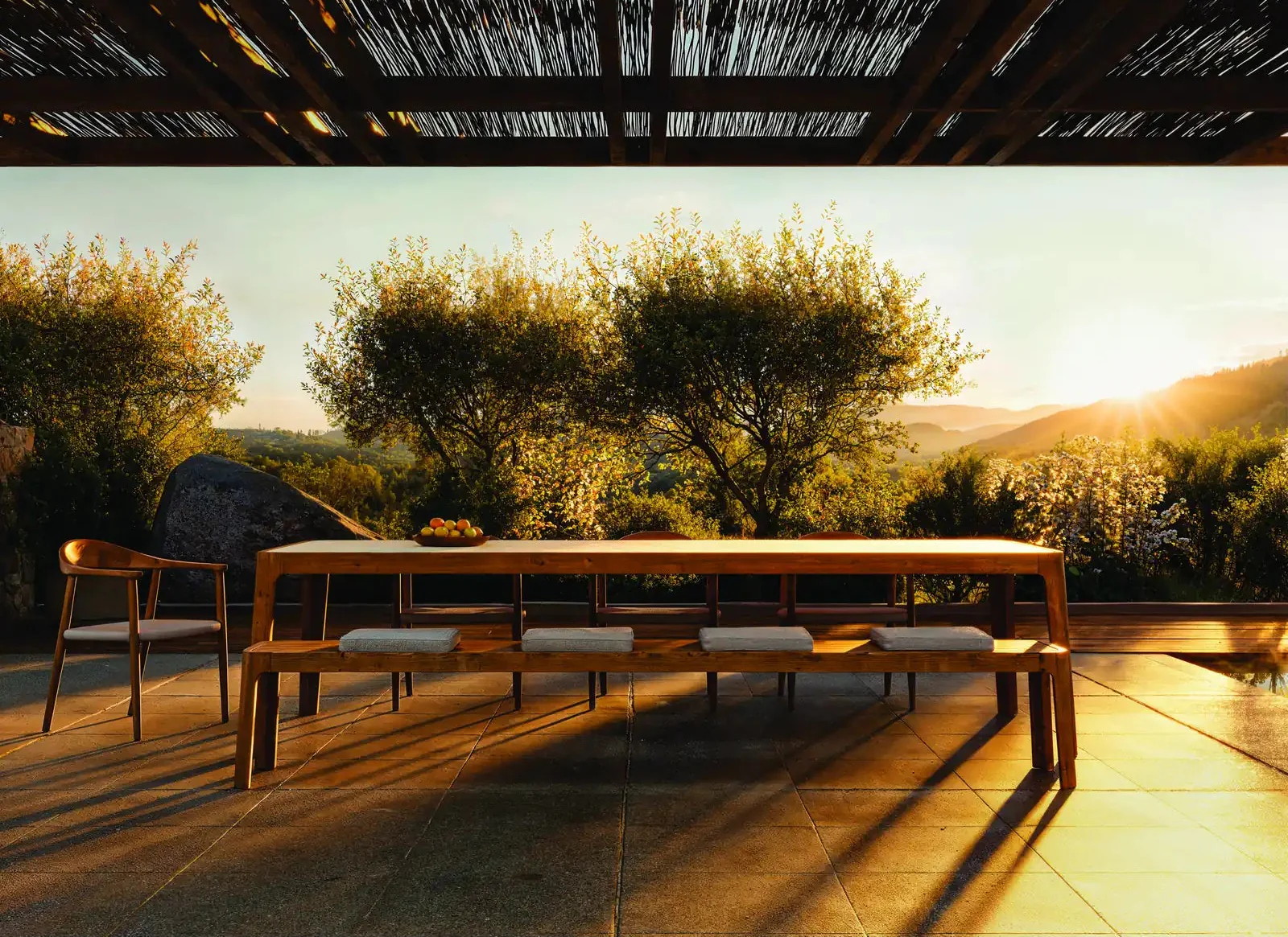 Gartentisch Positano aus Teakholz in Natur - Image 9