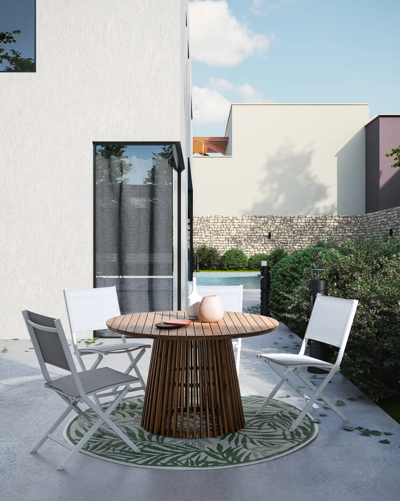 Gartentisch D120 FSC Rodano - Image 3