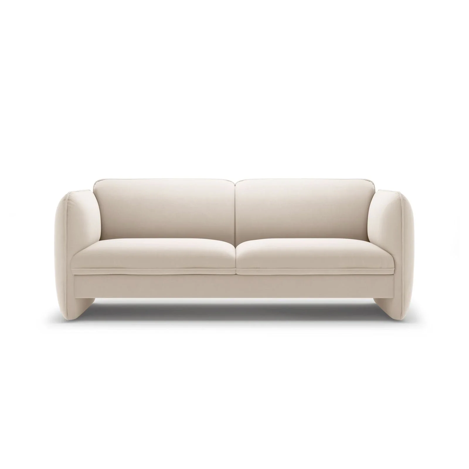 Georgia 3-Sitzer Sofa aus Samt oder Chenille, 204x90 cm - Image 6