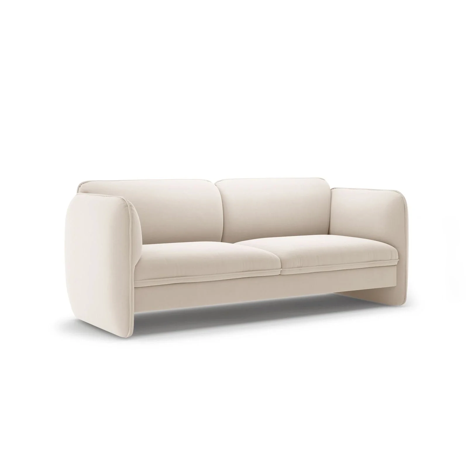 Georgia 3-Sitzer Sofa aus Samt oder Chenille, 204x90 cm - Image 7