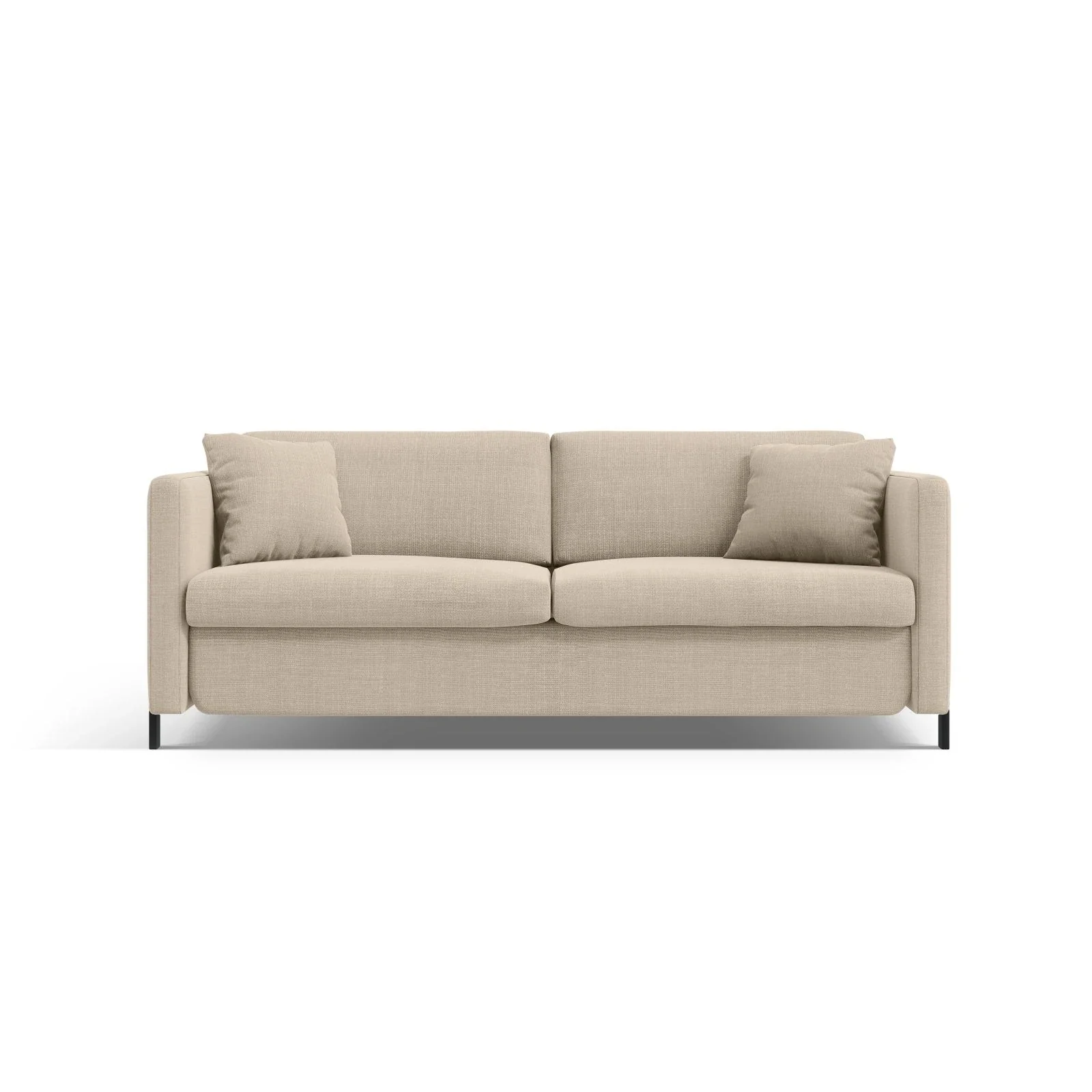 Gloria 2-Sitzer Sofa, ausklappbar, mit Schlaffunktion, mit Bezug aus Samt oder Strukturstoff, 182x102 cm