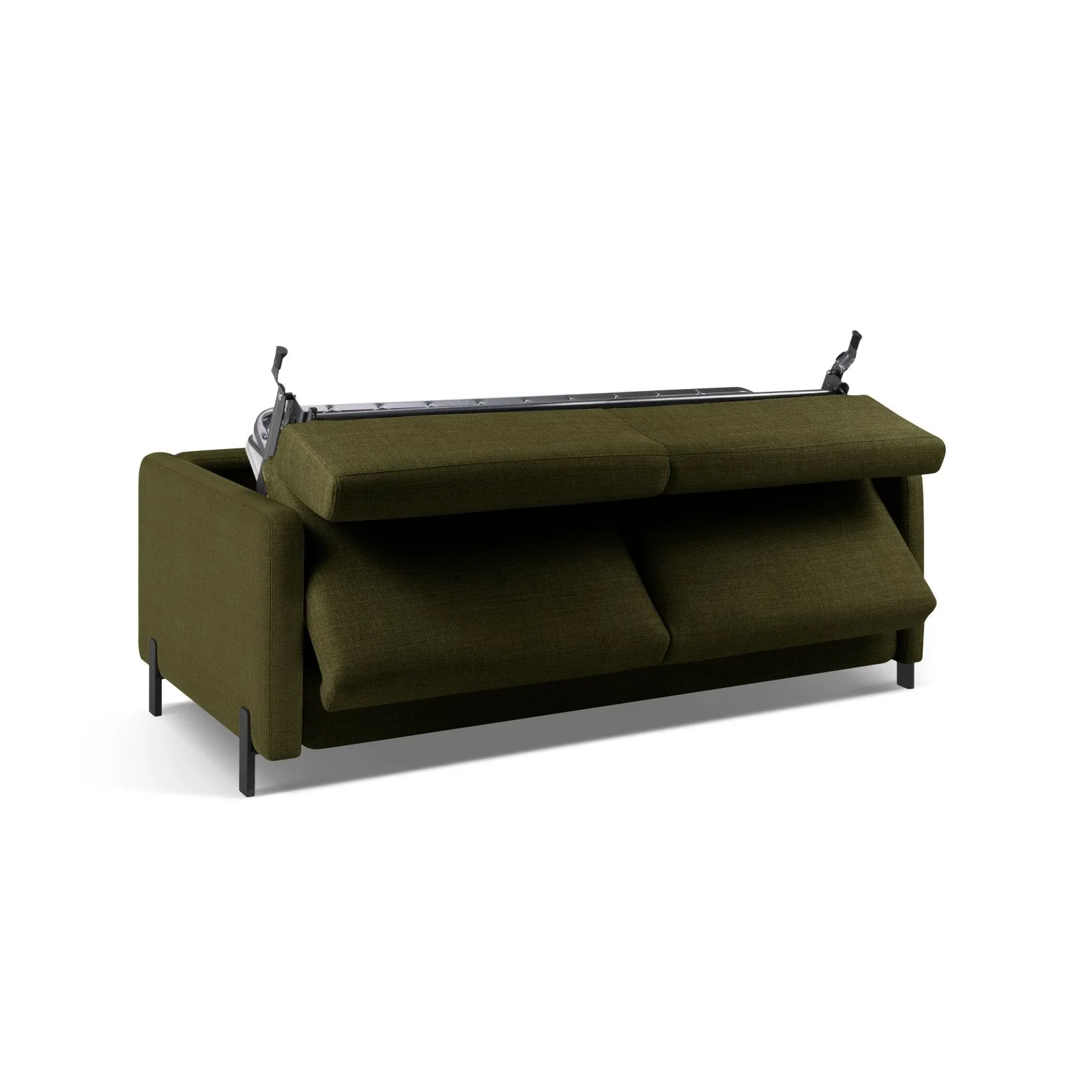 Gloria 3-Sitzer Sofa, ausklappbar, mit Schlaffunktion, mit Bezug aus Samt oder Strukturstoff, 202x102 cm - Image 11