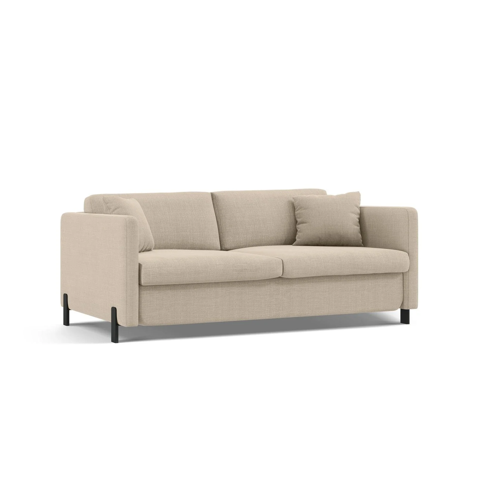 Gloria 3-Sitzer Sofa, ausklappbar, mit Schlaffunktion, mit Bezug aus Samt oder Strukturstoff, 202x102 cm - Image 3