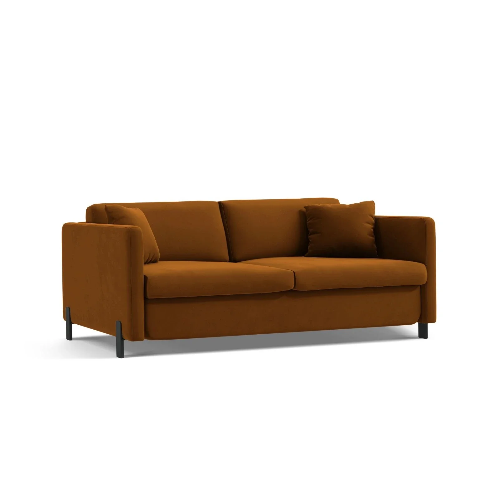 Gloria 3-Sitzer Sofa, ausklappbar, mit Schlaffunktion, mit Bezug aus Samt oder Strukturstoff, 202x102 cm - Image 76