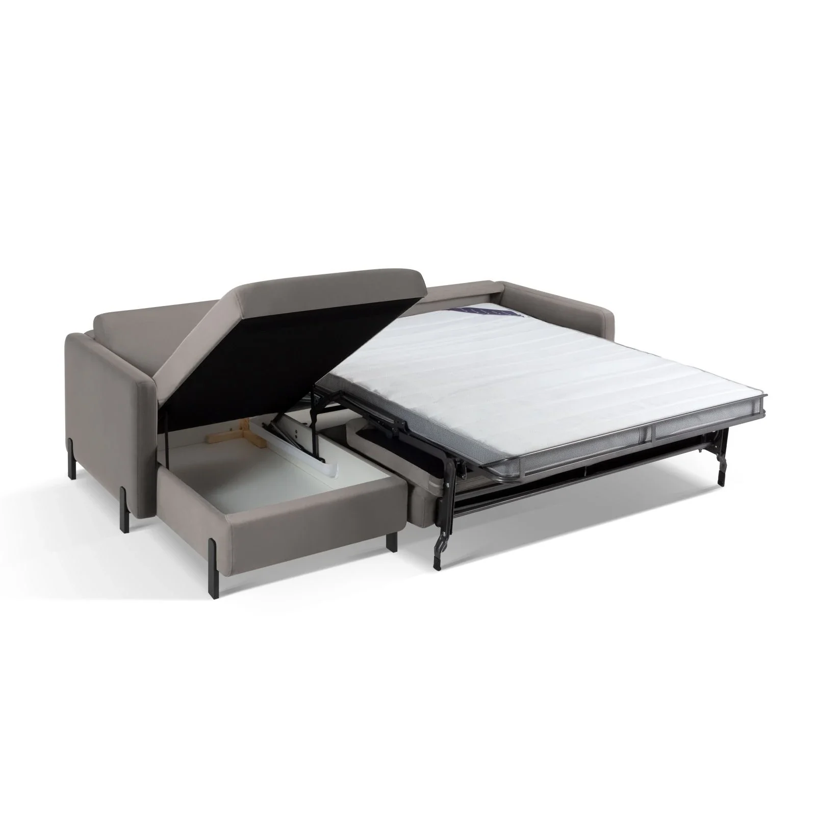 Gloria 4-Sitzer Ecksofa Links, ausklappbar, mit Schlaffunktion, mit Bezug aus Samt oder Strukturstoff, 260x170 cm - Image 84