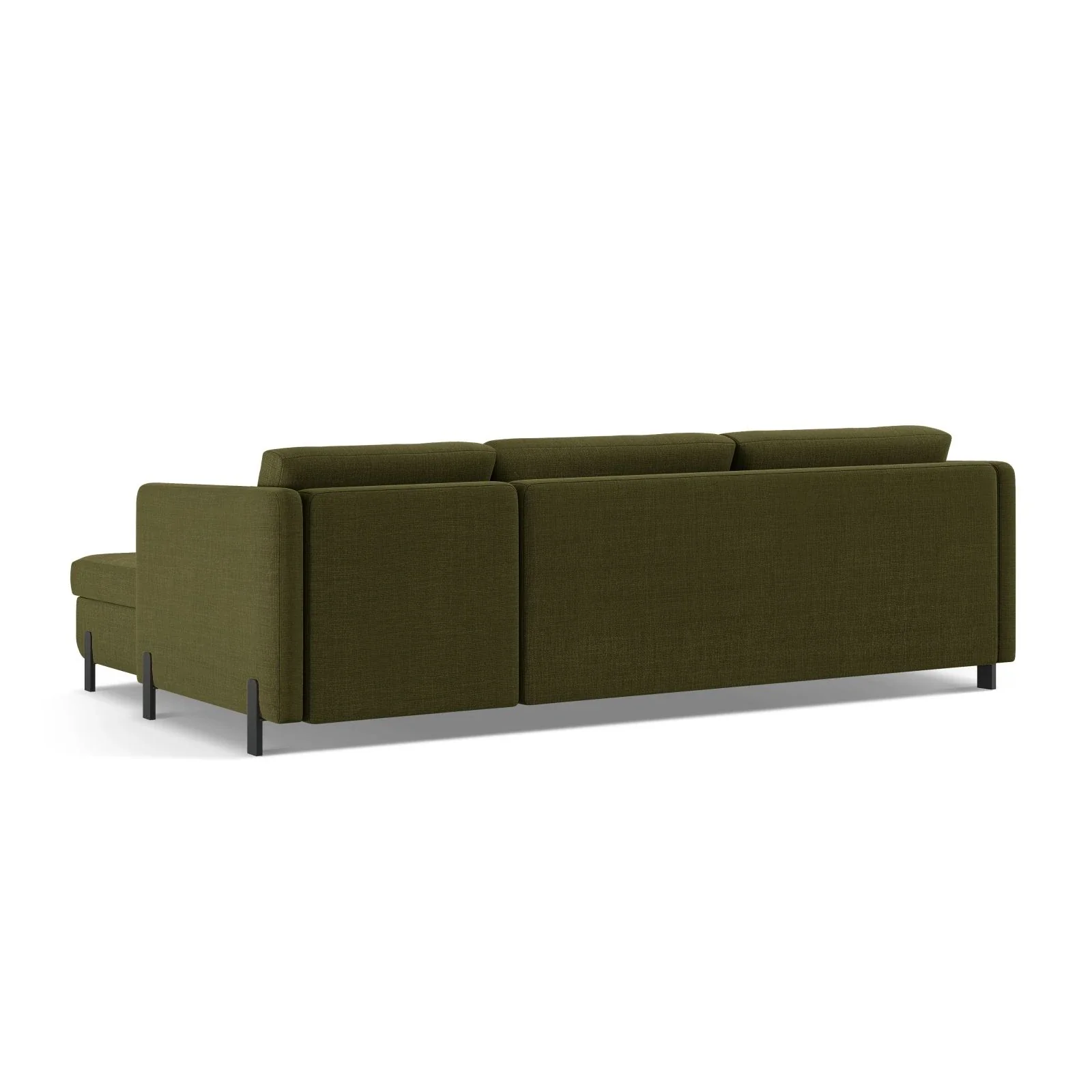 Gloria 4-Sitzer Ecksofa Links, ausklappbar, mit Schlaffunktion, mit Bezug aus Samt oder Strukturstoff, 280x170 cm - Image 13