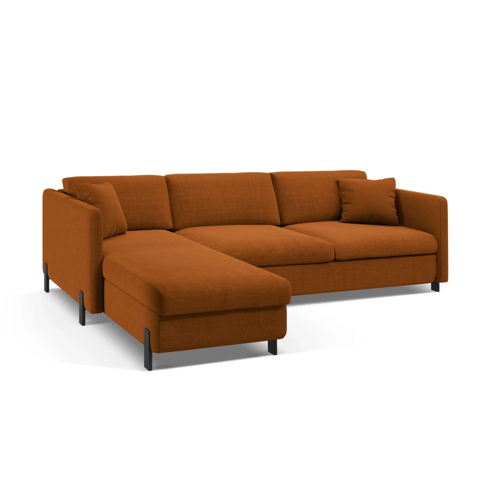 Gloria 4-Sitzer Ecksofa Links, ausklappbar, mit Schlaffunktion, mit Bezug aus Samt oder Strukturstoff, 280x170 cm - Image 17