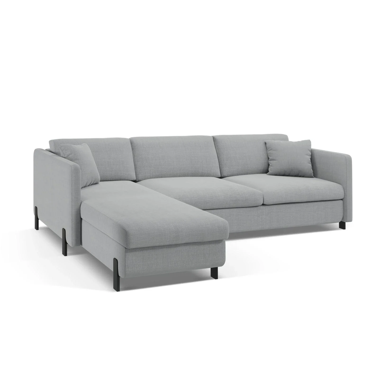 Gloria 4-Sitzer Ecksofa Links, ausklappbar, mit Schlaffunktion, mit Bezug aus Samt oder Strukturstoff, 280x170 cm - Image 31