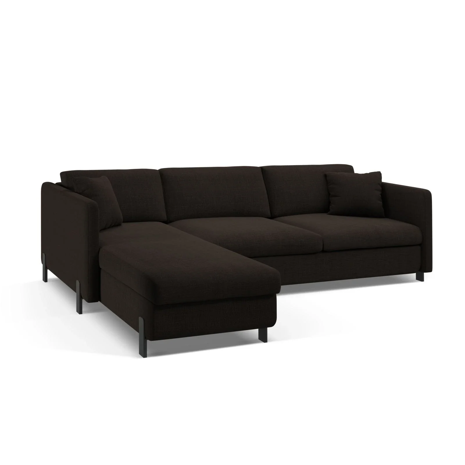 Gloria 4-Sitzer Ecksofa Links, ausklappbar, mit Schlaffunktion, mit Bezug aus Samt oder Strukturstoff, 280x170 cm - Image 38
