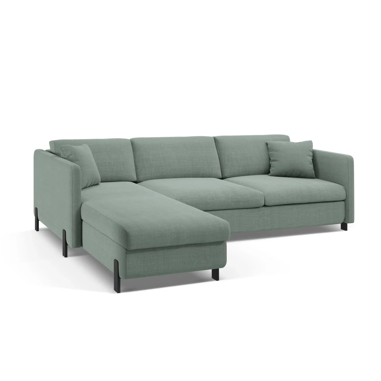 Gloria 4-Sitzer Ecksofa Links, ausklappbar, mit Schlaffunktion, mit Bezug aus Samt oder Strukturstoff, 280x170 cm - Image 45