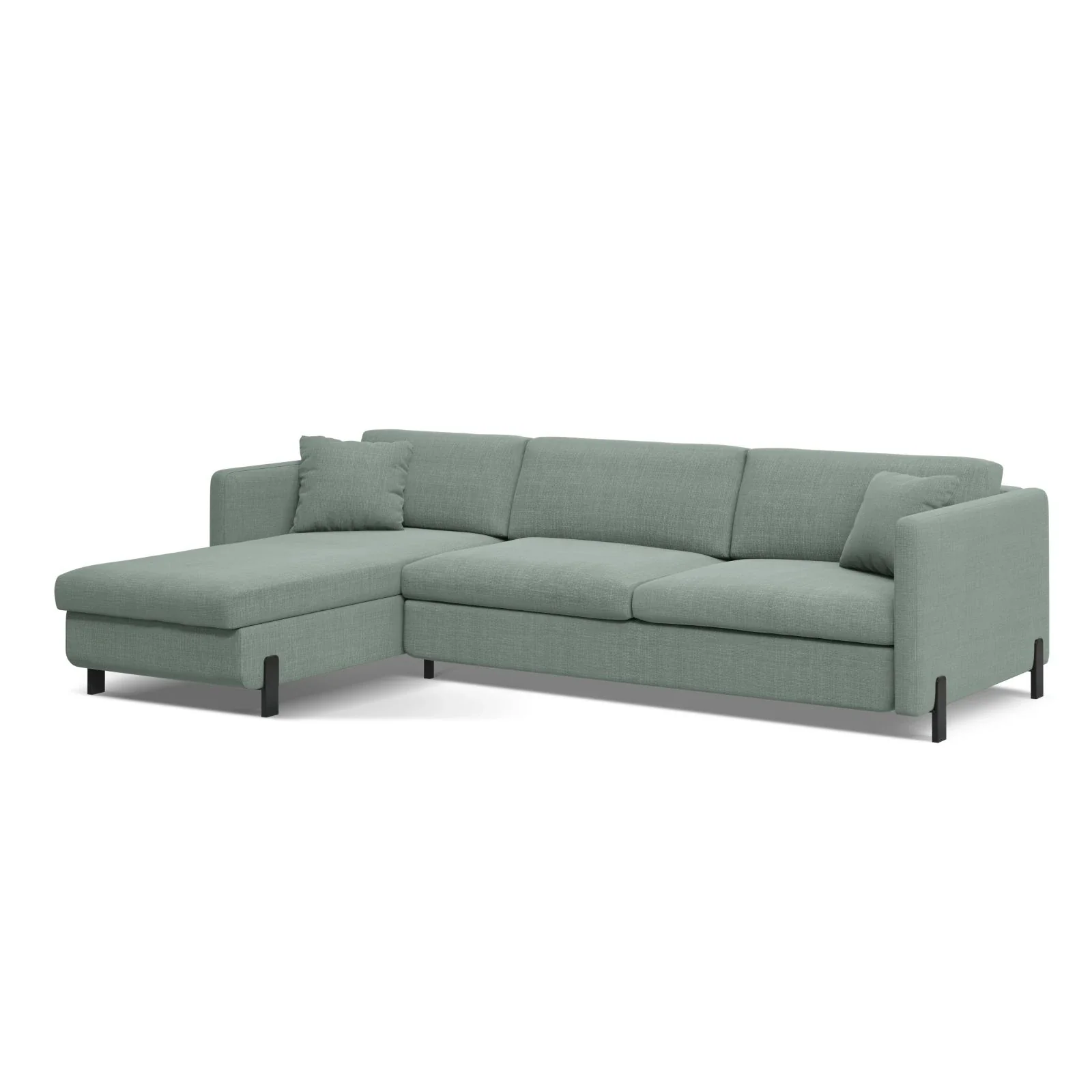 Gloria 4-Sitzer Ecksofa Links, ausklappbar, mit Schlaffunktion, mit Bezug aus Samt oder Strukturstoff, 280x170 cm - Image 46