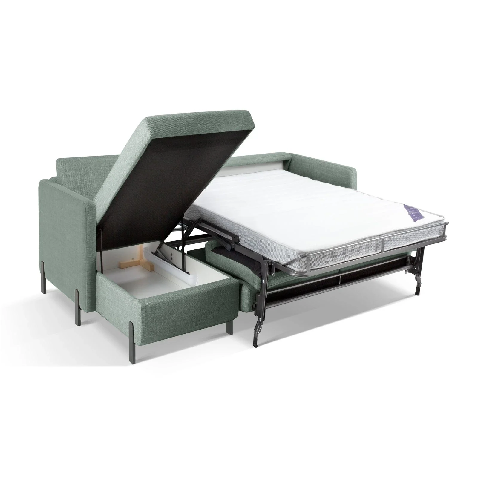 Gloria 4-Sitzer Ecksofa Links, ausklappbar, mit Schlaffunktion, mit Bezug aus Samt oder Strukturstoff, 280x170 cm - Image 48