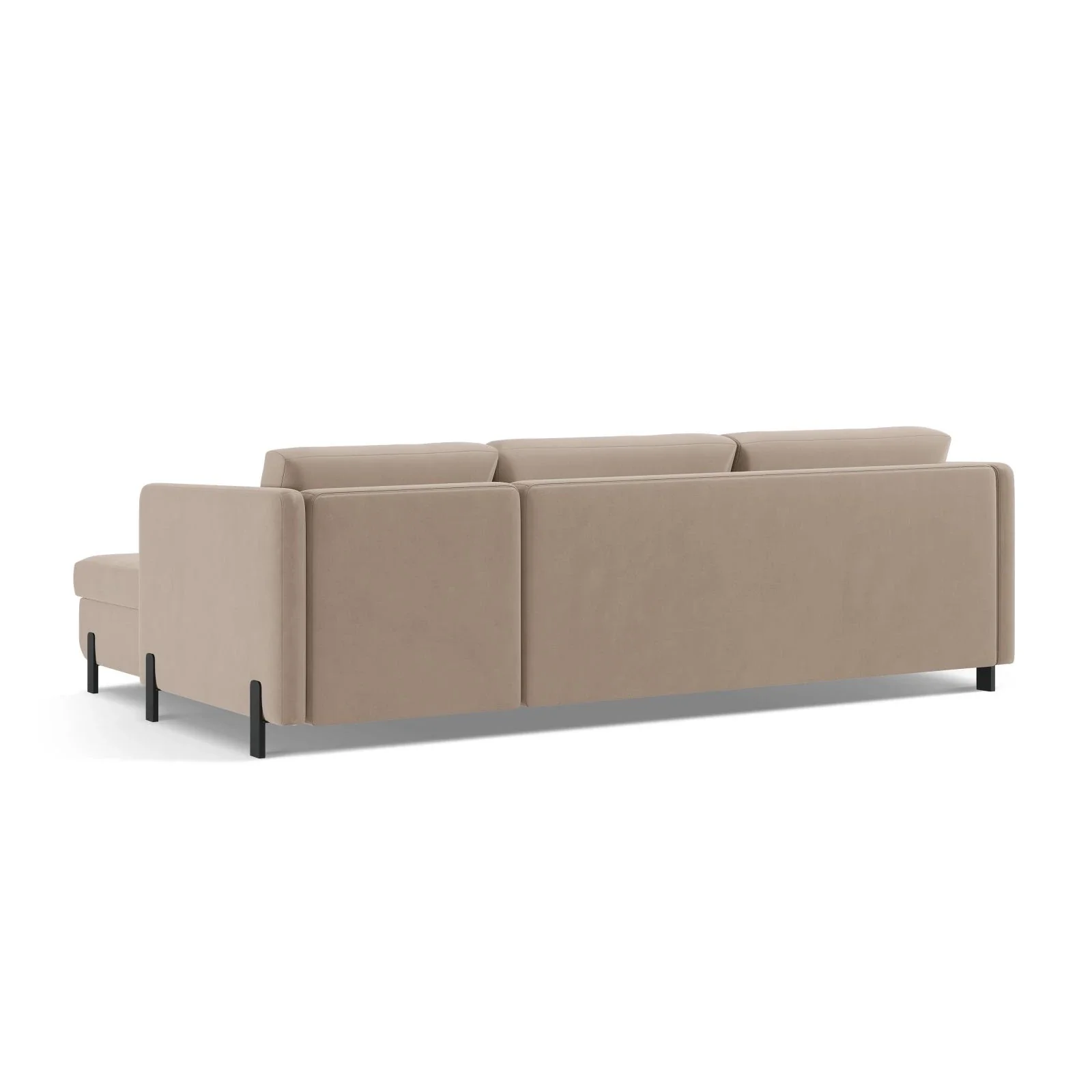 Gloria 4-Sitzer Ecksofa Links, ausklappbar, mit Schlaffunktion, mit Bezug aus Samt oder Strukturstoff, 280x170 cm - Image 55
