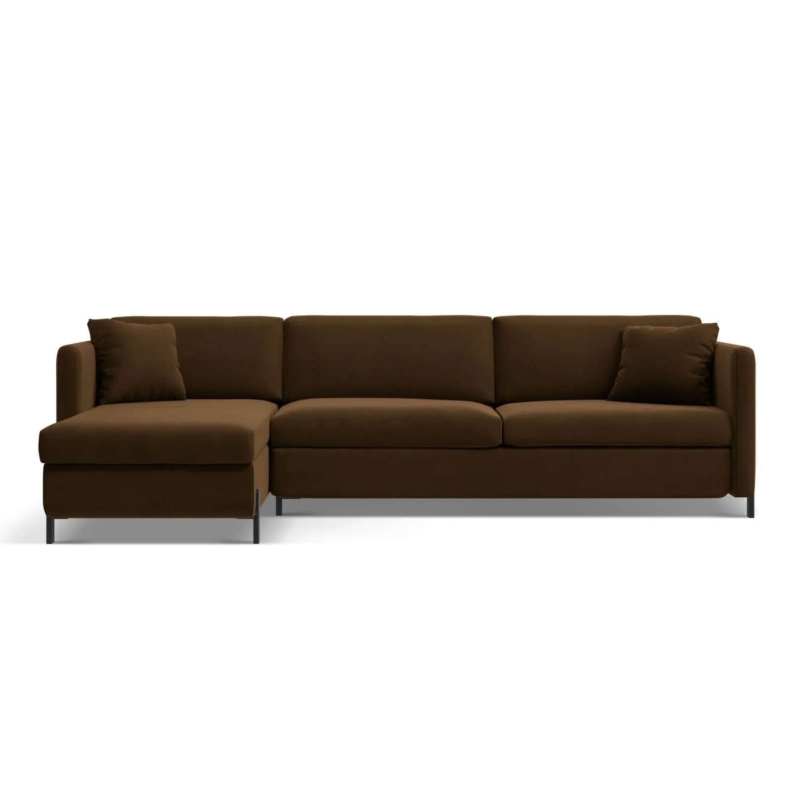 Gloria 4-Sitzer Ecksofa Links, ausklappbar, mit Schlaffunktion, mit Bezug aus Samt oder Strukturstoff, 280x170 cm - Image 57
