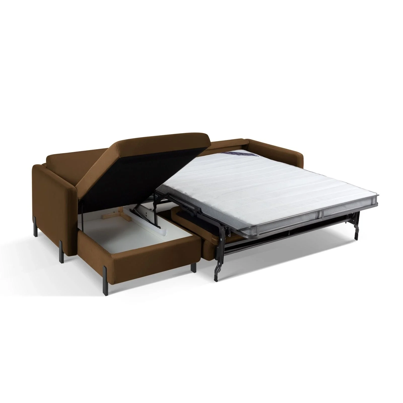 Gloria 4-Sitzer Ecksofa Links, ausklappbar, mit Schlaffunktion, mit Bezug aus Samt oder Strukturstoff, 280x170 cm - Image 60