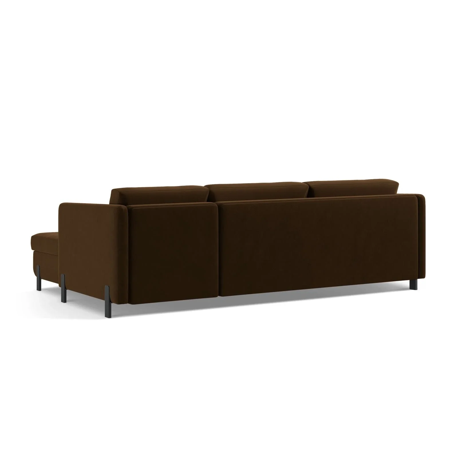 Gloria 4-Sitzer Ecksofa Links, ausklappbar, mit Schlaffunktion, mit Bezug aus Samt oder Strukturstoff, 280x170 cm - Image 61
