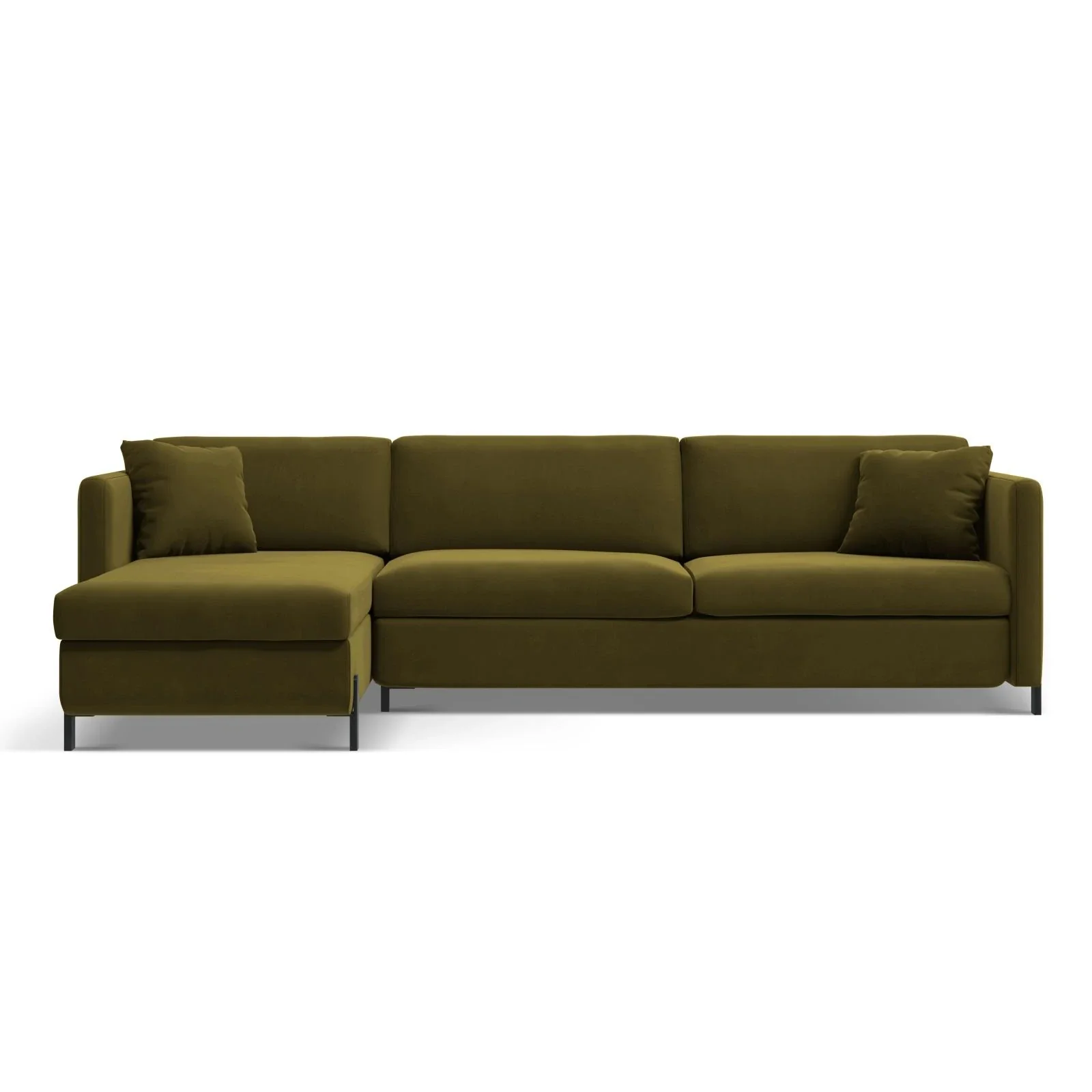 Gloria 4-Sitzer Ecksofa Links, ausklappbar, mit Schlaffunktion, mit Bezug aus Samt oder Strukturstoff, 280x170 cm - Image 69