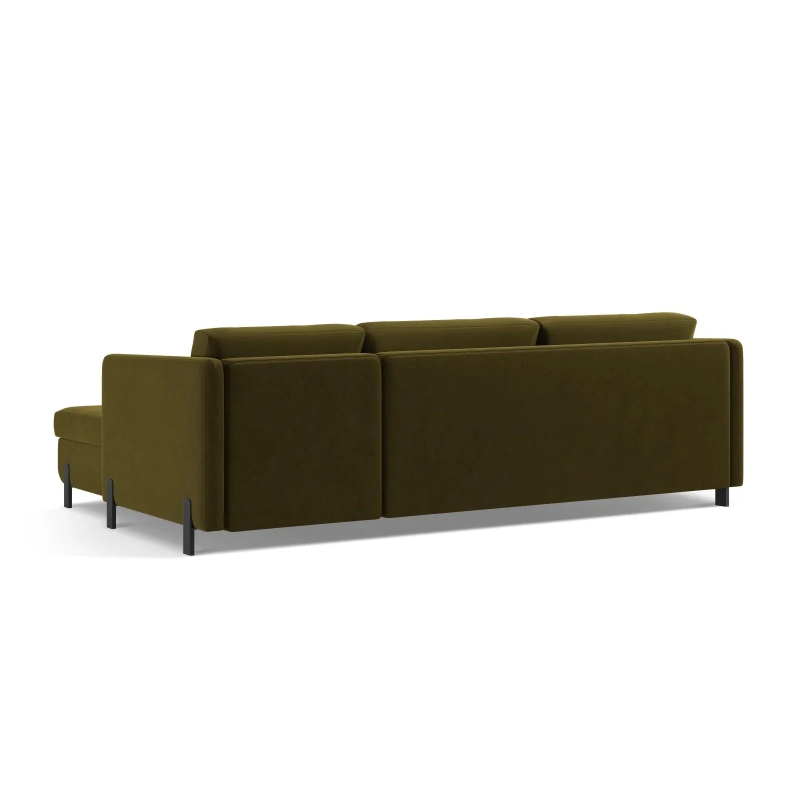 Gloria 4-Sitzer Ecksofa Links, ausklappbar, mit Schlaffunktion, mit Bezug aus Samt oder Strukturstoff, 280x170 cm - Image 73