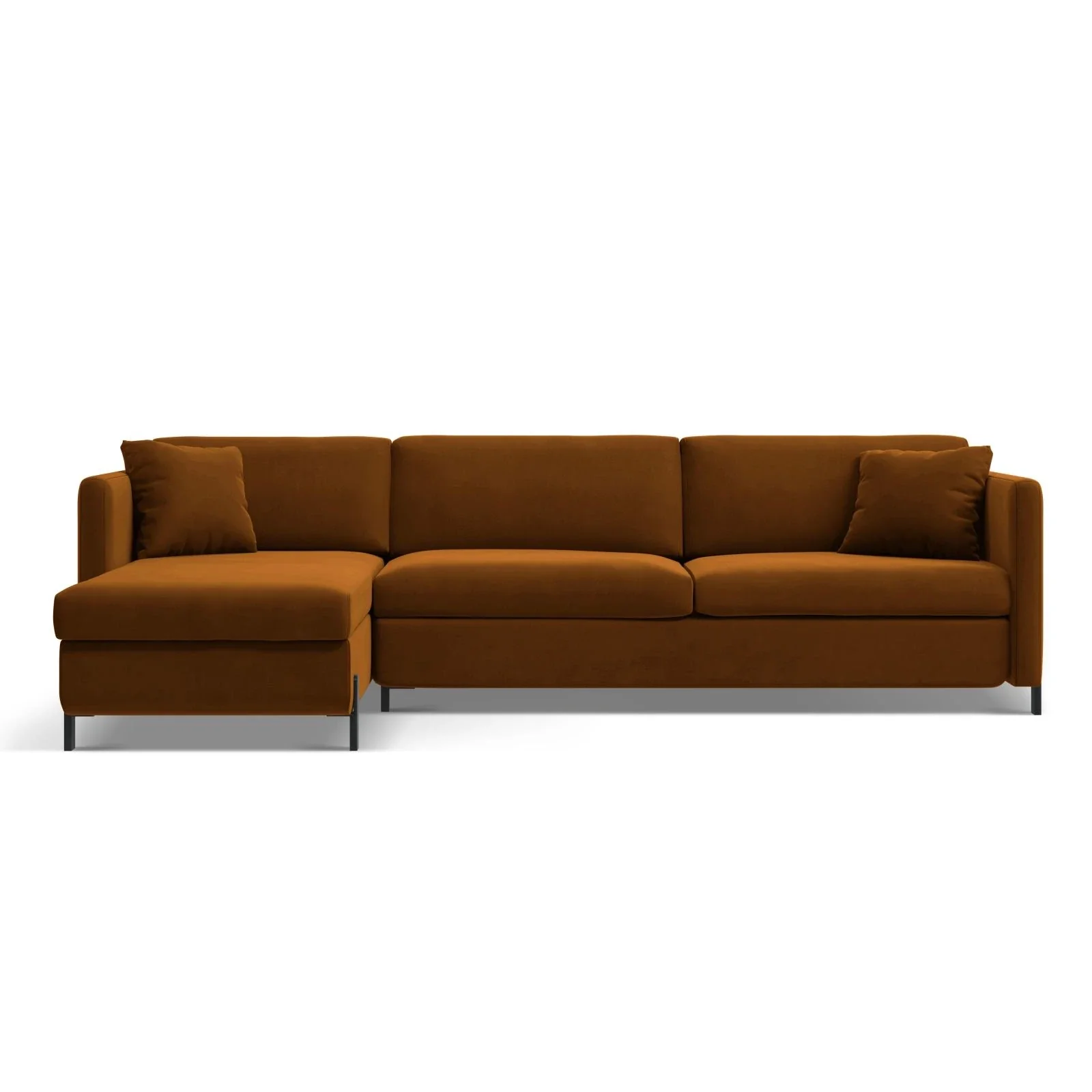 Gloria 4-Sitzer Ecksofa Links, ausklappbar, mit Schlaffunktion, mit Bezug aus Samt oder Strukturstoff, 280x170 cm - Image 75