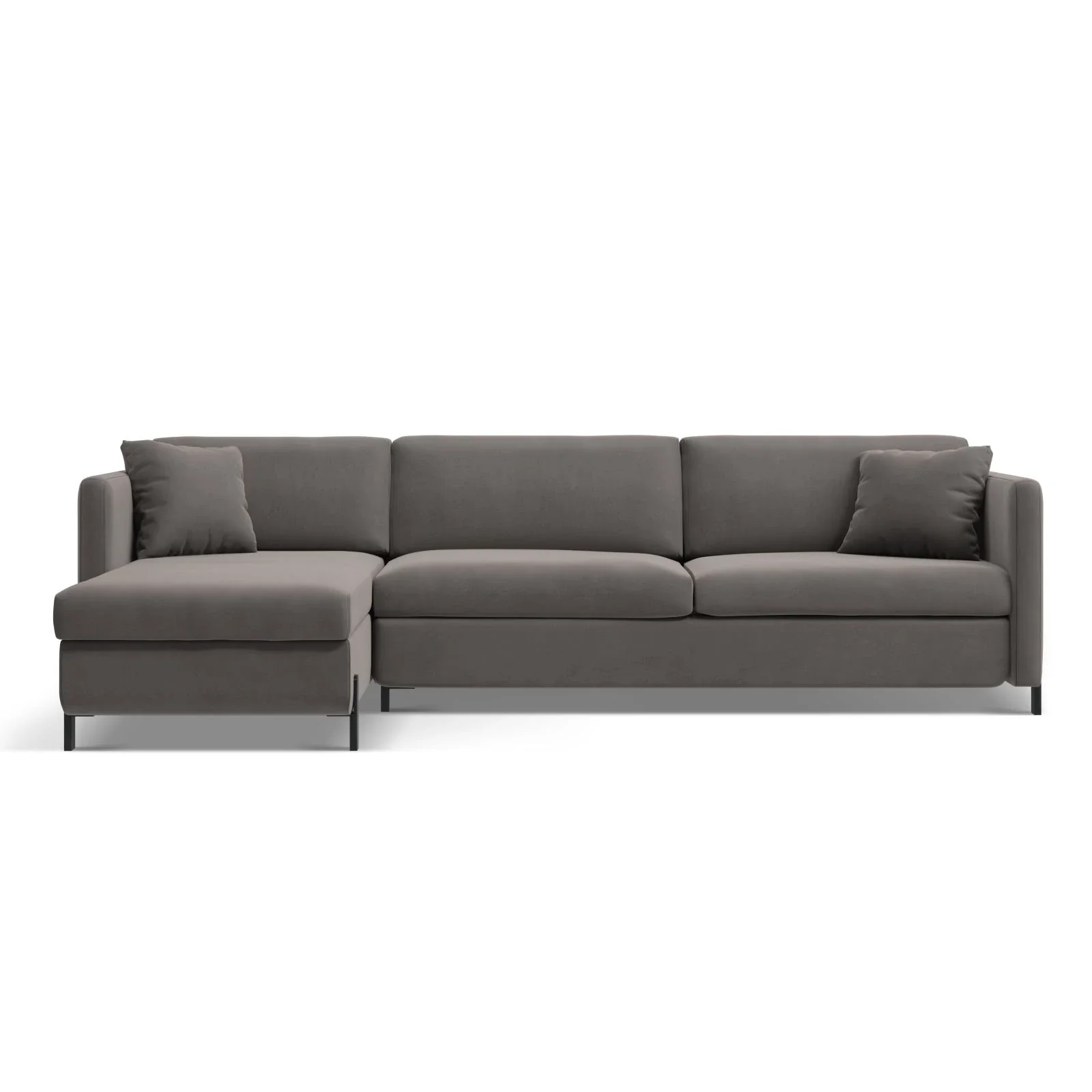 Gloria 4-Sitzer Ecksofa Links, ausklappbar, mit Schlaffunktion, mit Bezug aus Samt oder Strukturstoff, 280x170 cm - Image 81