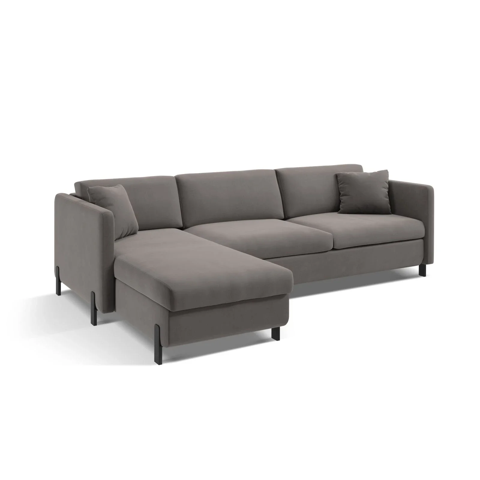 Gloria 4-Sitzer Ecksofa Links, ausklappbar, mit Schlaffunktion, mit Bezug aus Samt oder Strukturstoff, 280x170 cm - Image 83