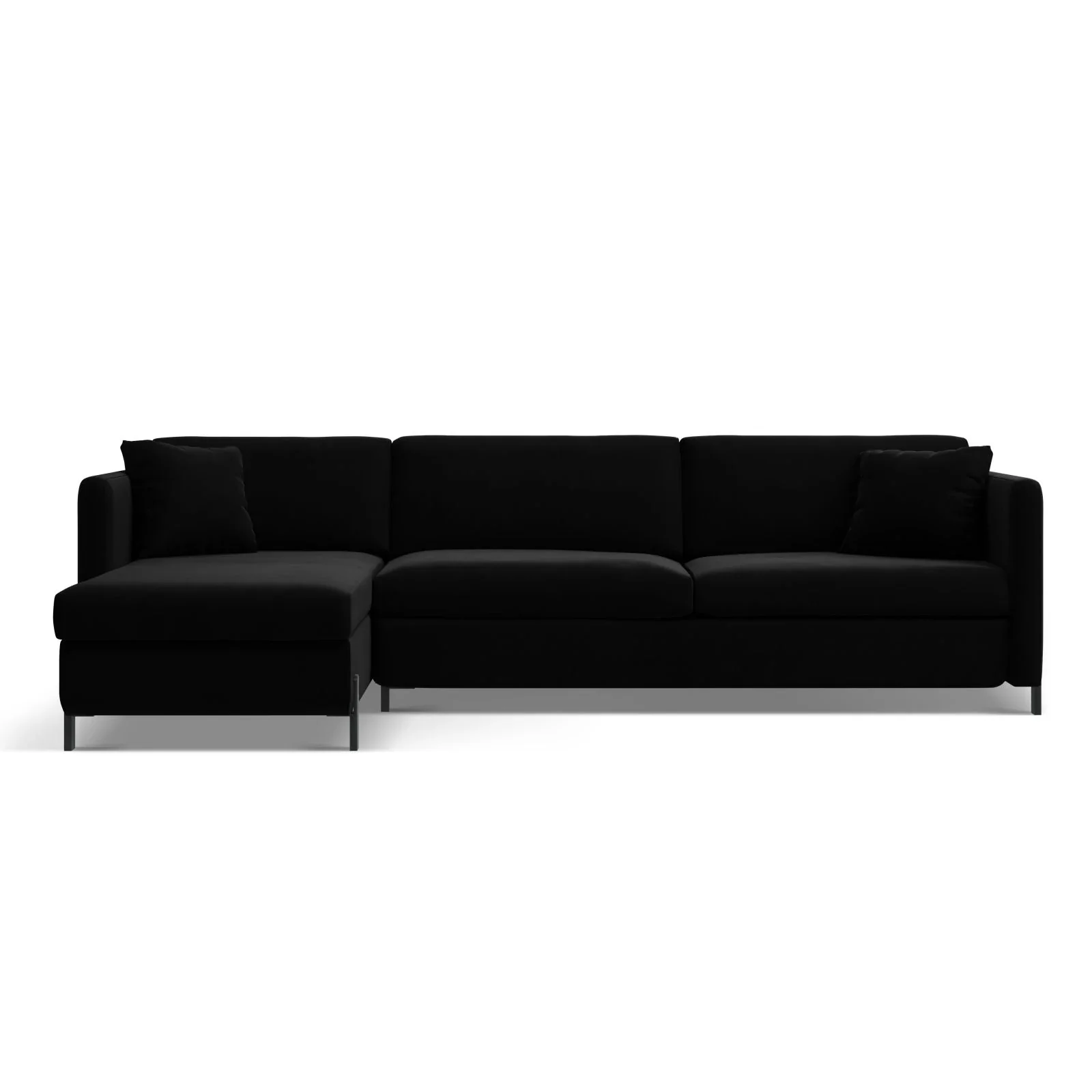 Gloria 4-Sitzer Ecksofa Links, ausklappbar, mit Schlaffunktion, mit Bezug aus Samt oder Strukturstoff, 280x170 cm - Image 87