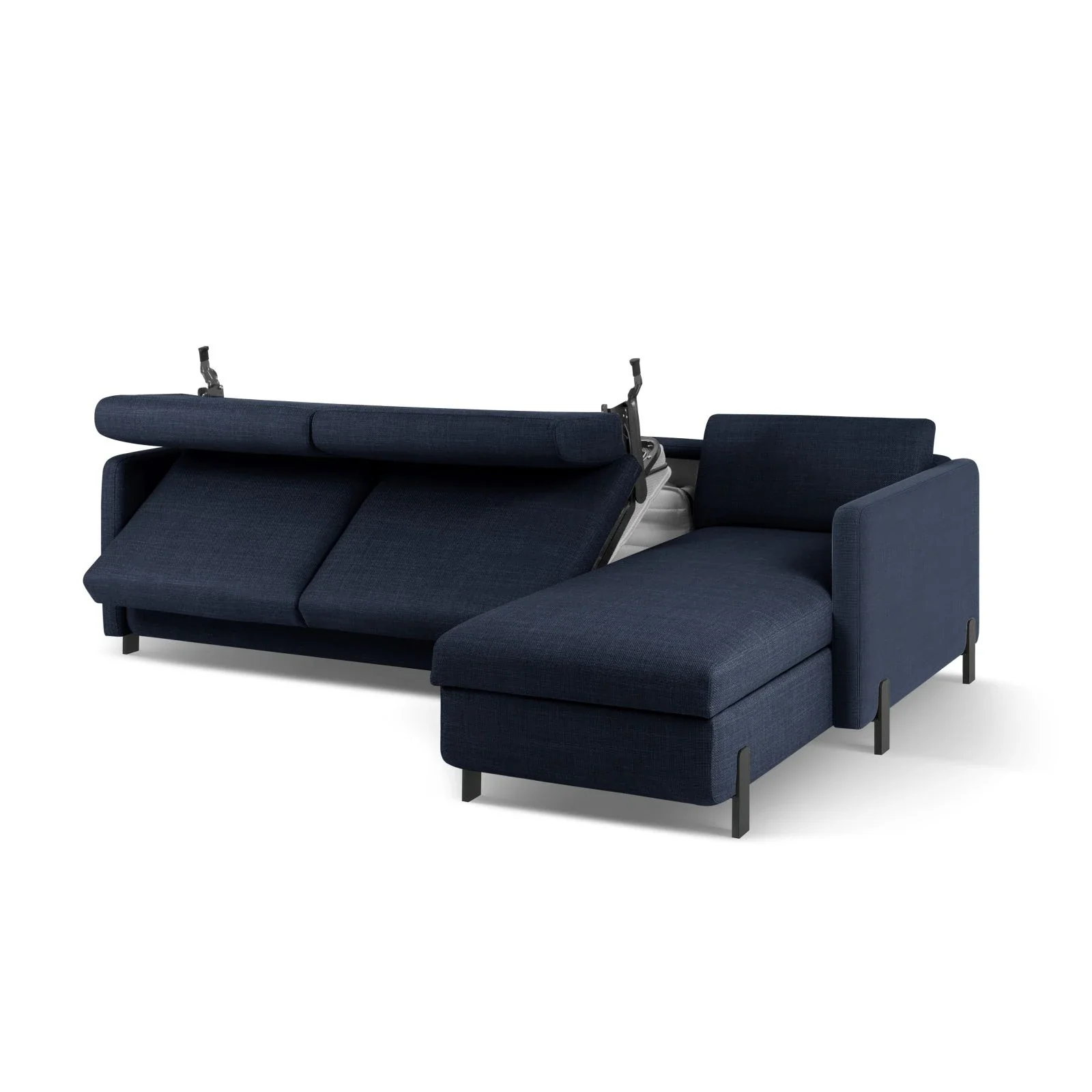 Gloria 4-Sitzer Ecksofa Rechts, ausklappbar, mit Schlaffunktion, mit Bezug aus Samt oder Strukturstoff, 260x170 cm - Image 25