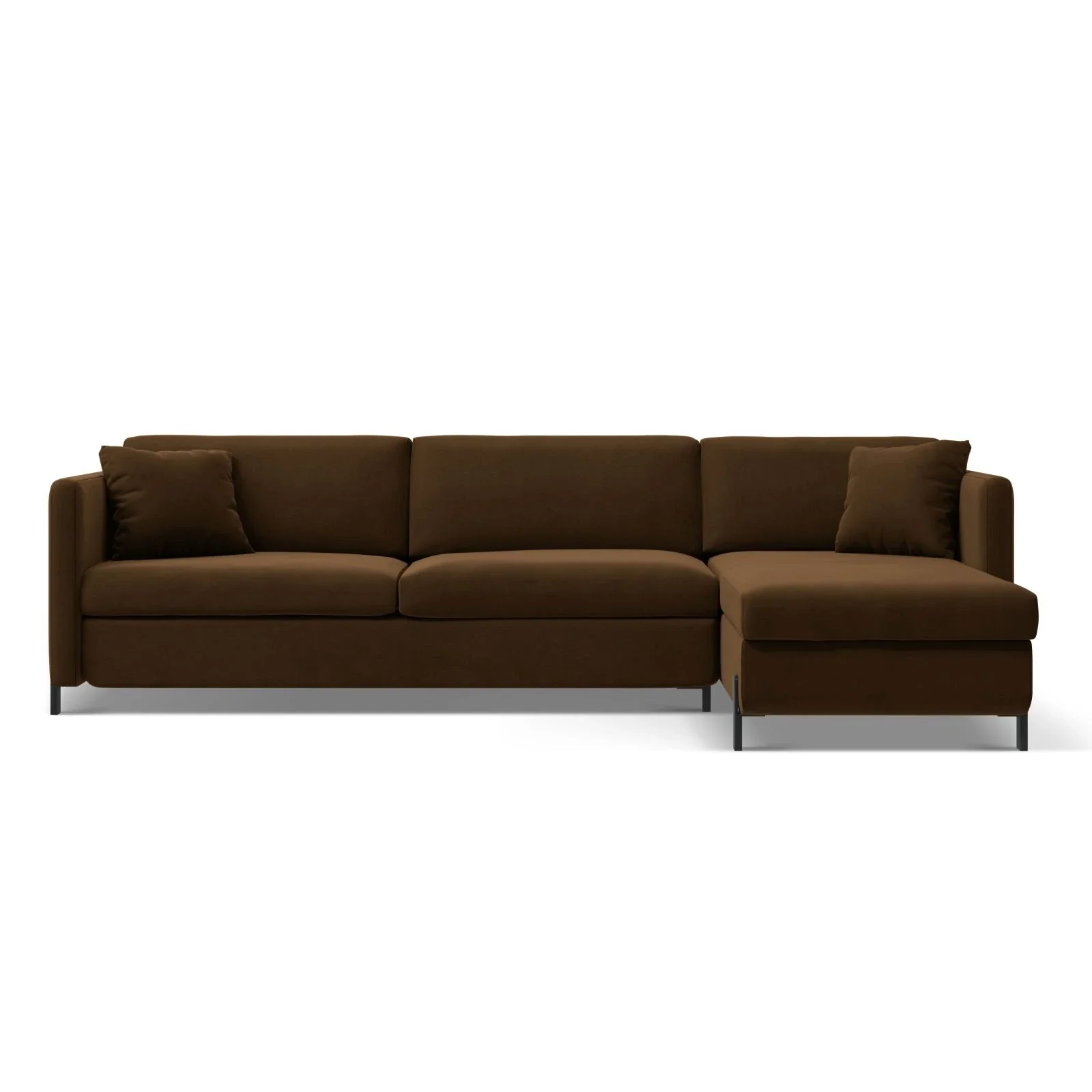 Gloria 4-Sitzer Ecksofa Rechts, ausklappbar, mit Schlaffunktion, mit Bezug aus Samt oder Strukturstoff, 280x170 cm - Image 57