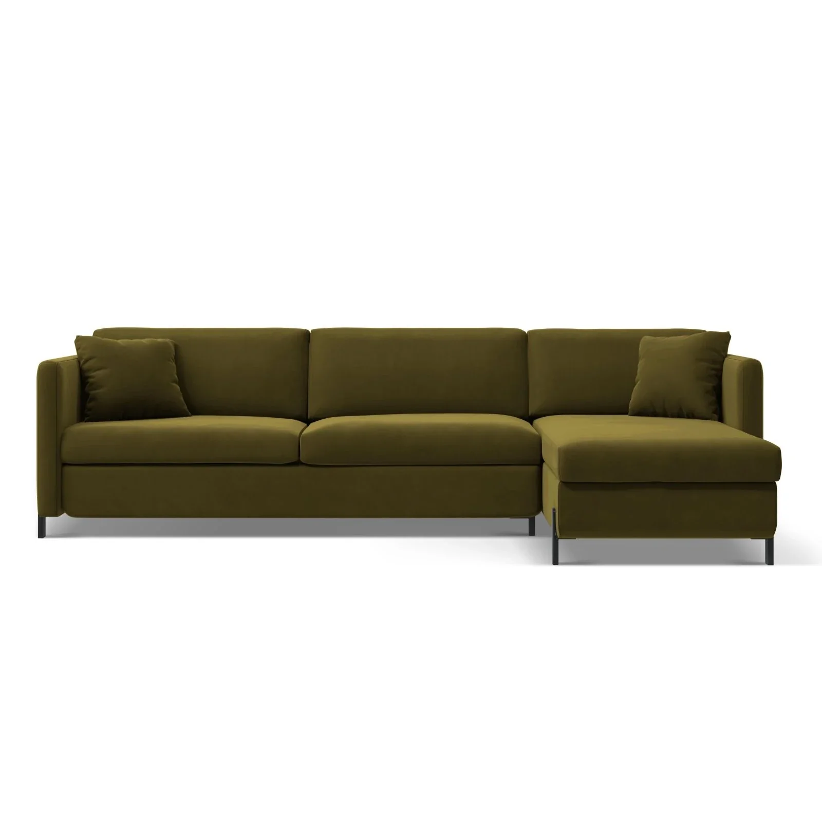 Gloria 4-Sitzer Ecksofa Rechts, ausklappbar, mit Schlaffunktion, mit Bezug aus Samt oder Strukturstoff, 280x170 cm - Image 69