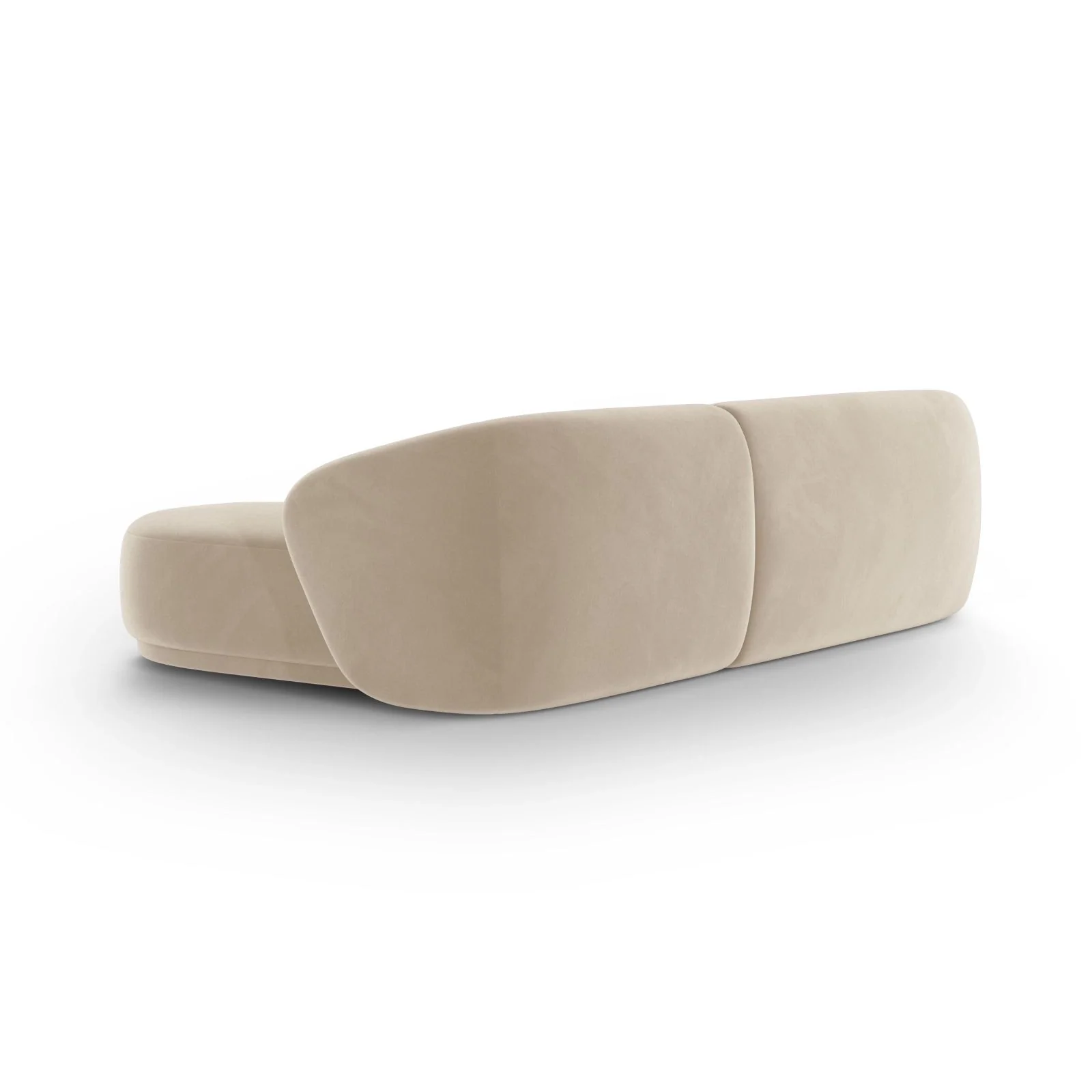 Gomera 4-Sitzer Ecksofa, Linke Seite, aus Samt, 260x155x74 cm - Image 5