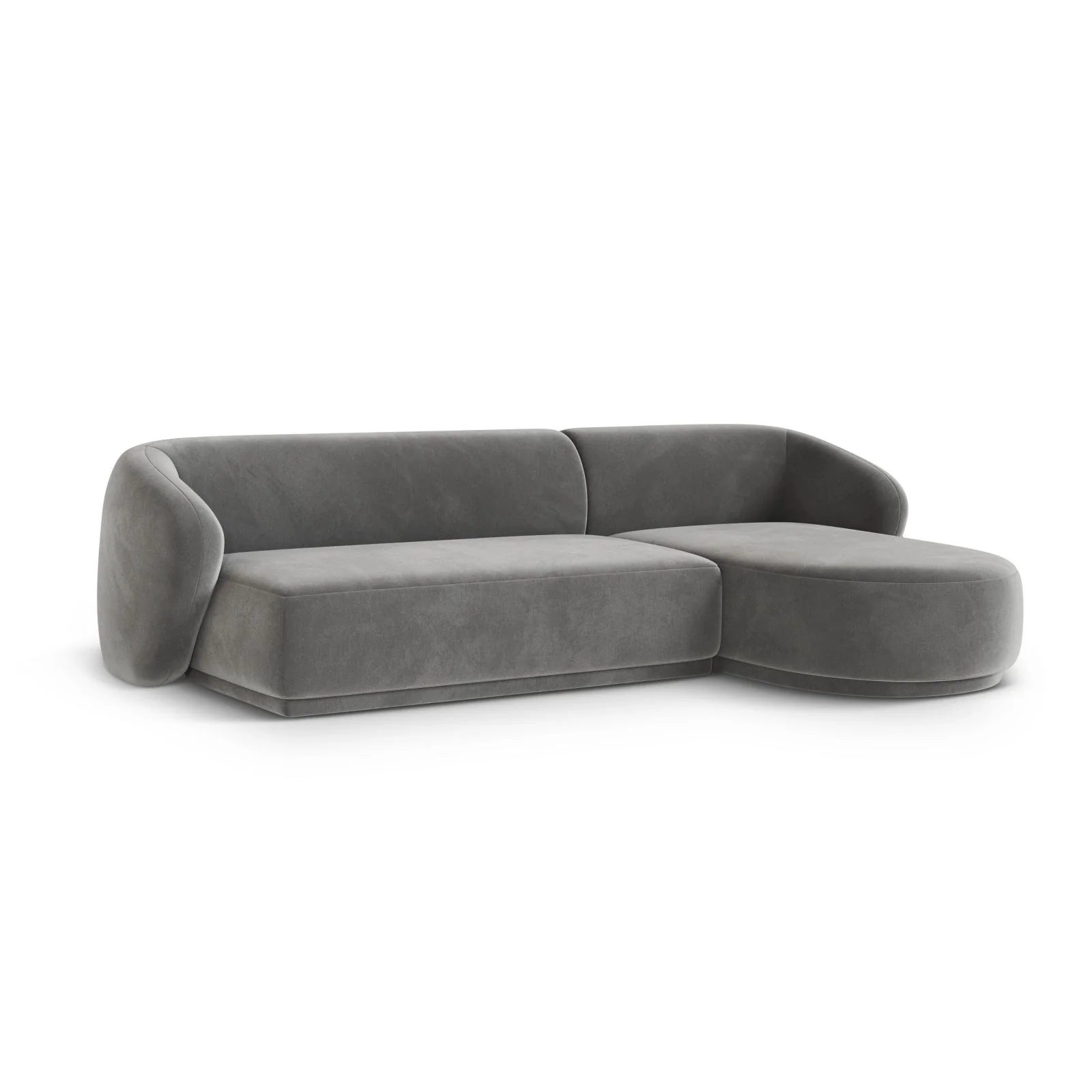 Gomera 4-Sitzer Ecksofa, Rechte Seite, aus Samt, 260x155x74 cm - Image 33