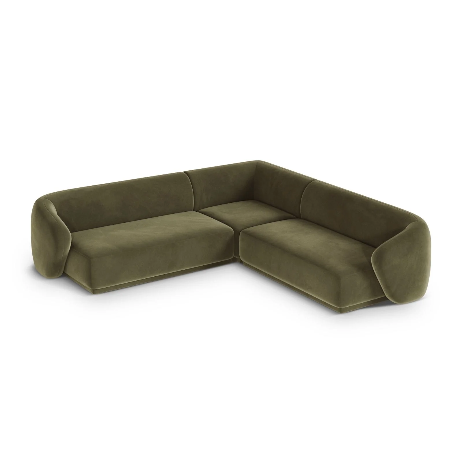 Gomera 5-Sitzer Ecksofa, symmetrisch, aus Samt, 256x256x74 cm - Image 16