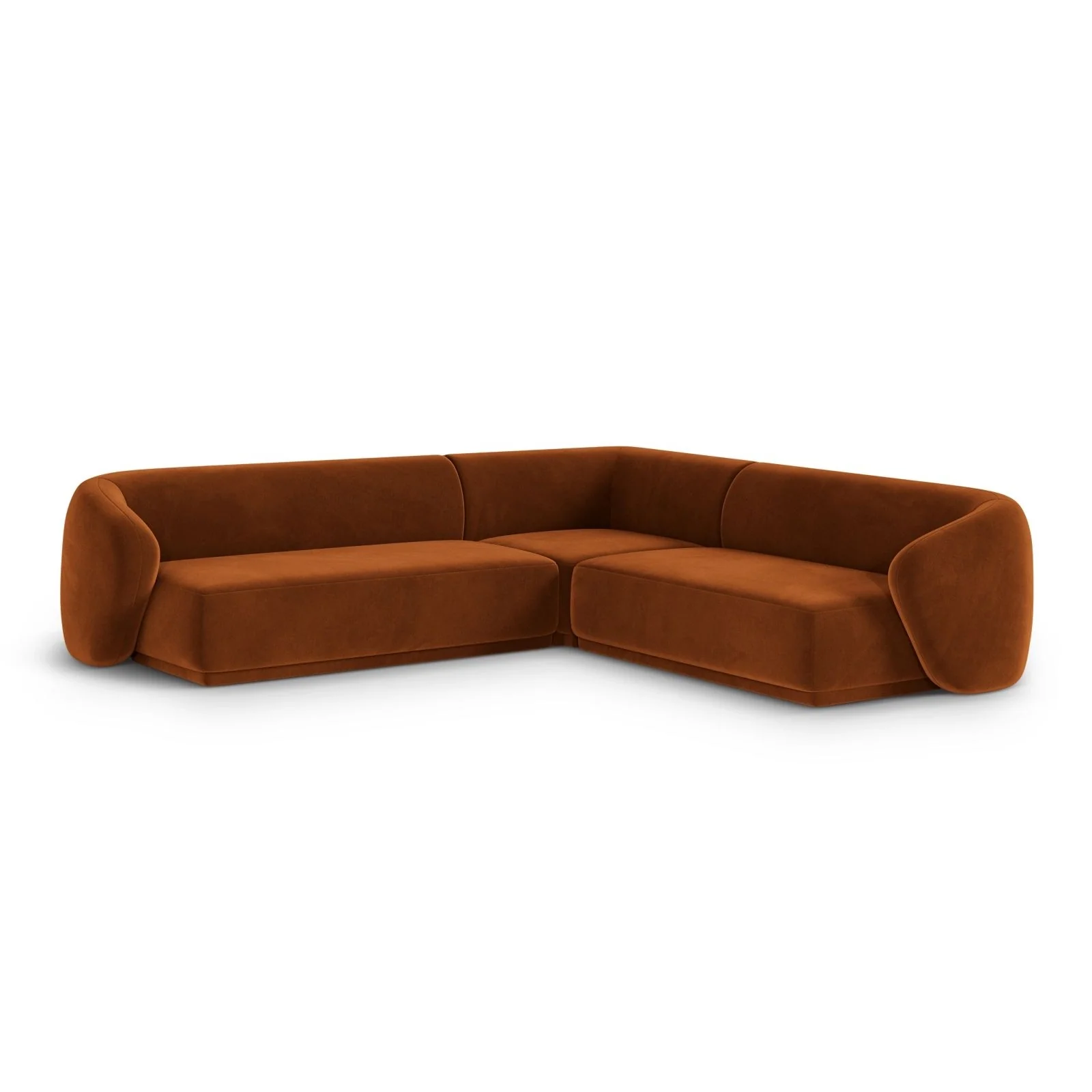 Gomera 5-Sitzer Ecksofa, symmetrisch, aus Samt, 256x256x74 cm - Image 25