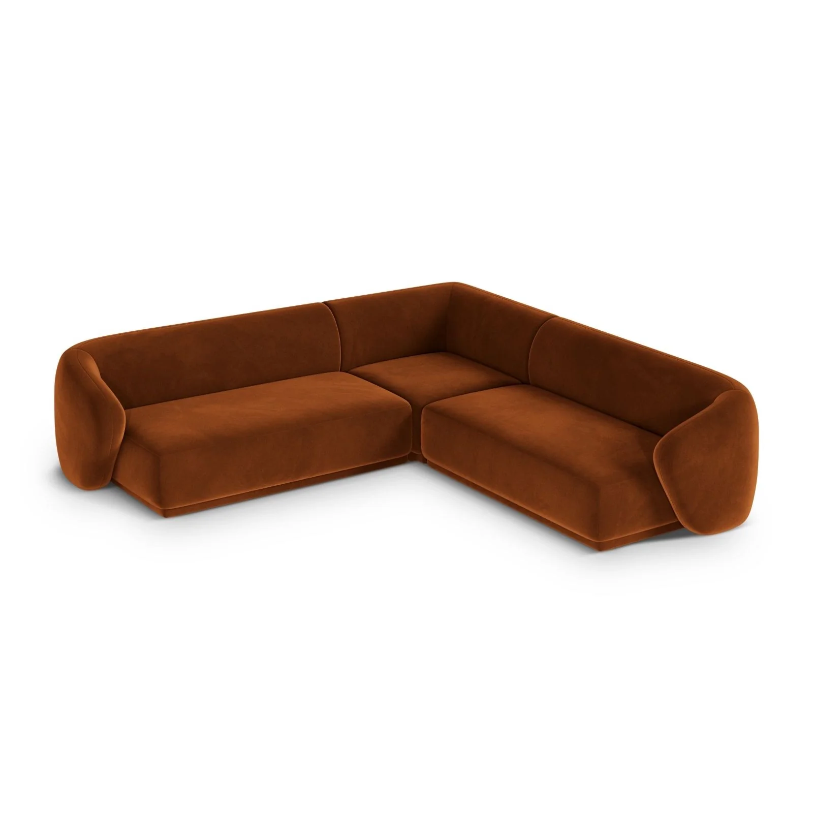 Gomera 5-Sitzer Ecksofa, symmetrisch, aus Samt, 256x256x74 cm - Image 28